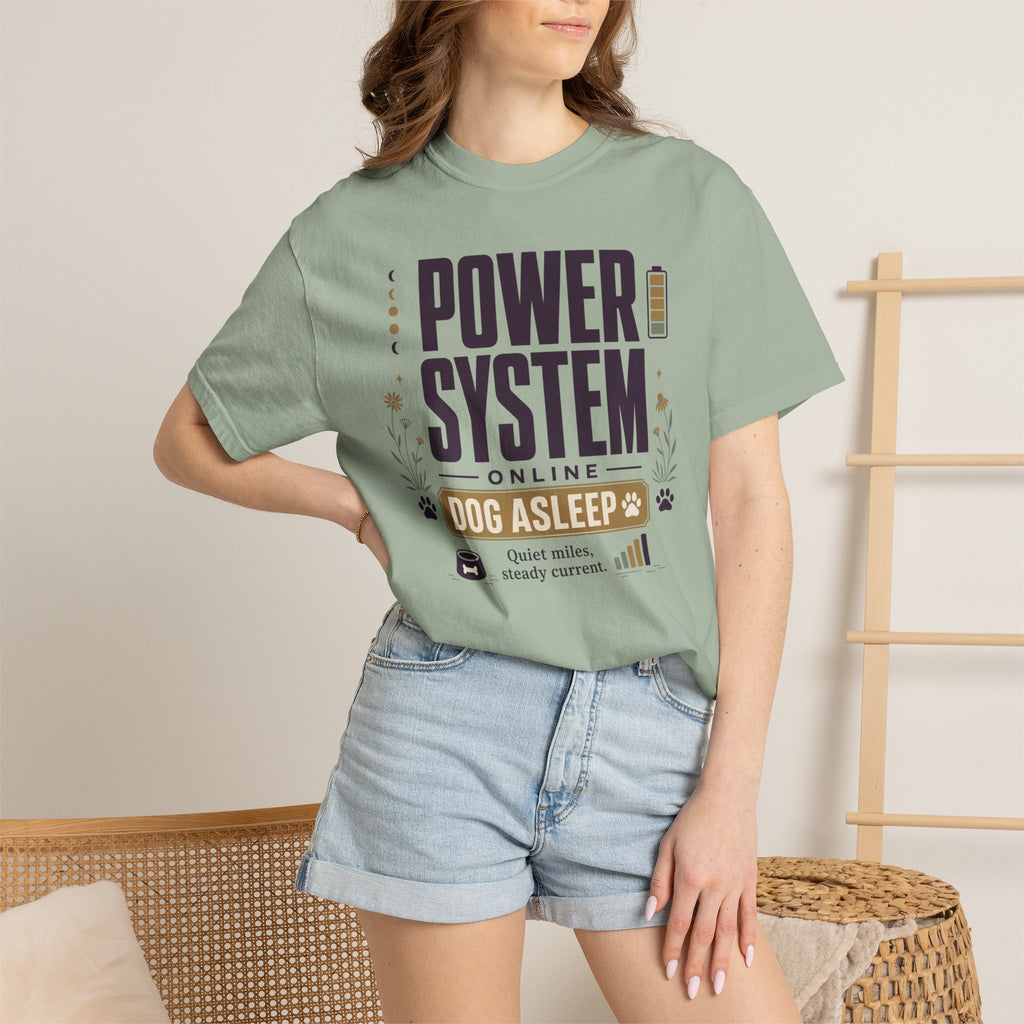 Power System Online Dog Asleep - T-Shirt