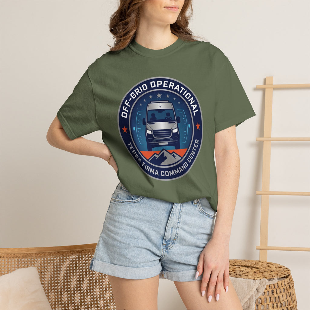 Off-grid Operational Terra Firma Command Center - T-Shirt