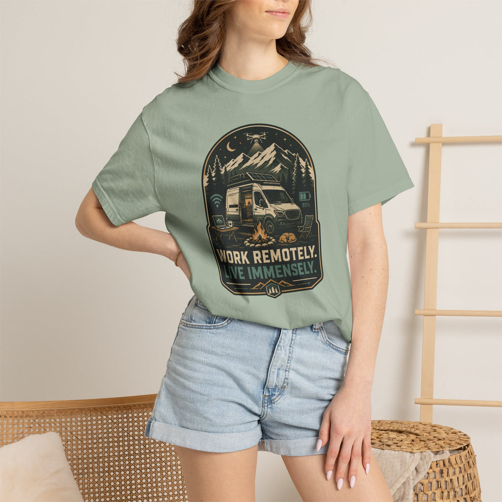 Work Remotely Live Immensely - T-Shirt