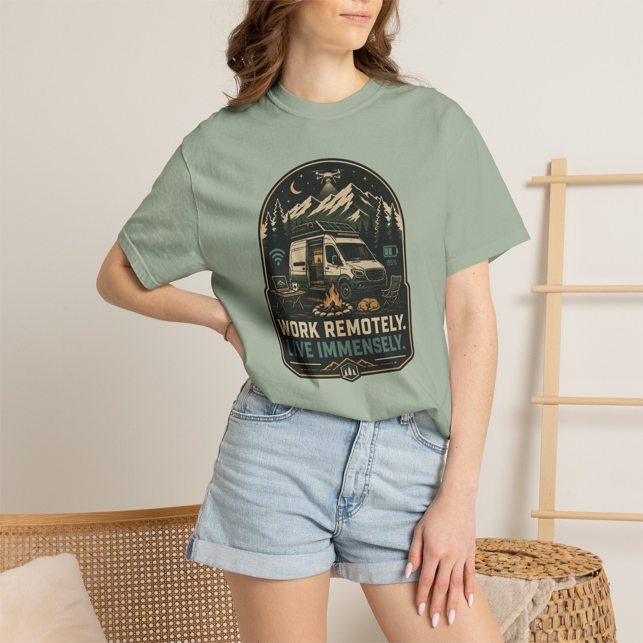 Work Remotely Live Immensely - T-Shirt