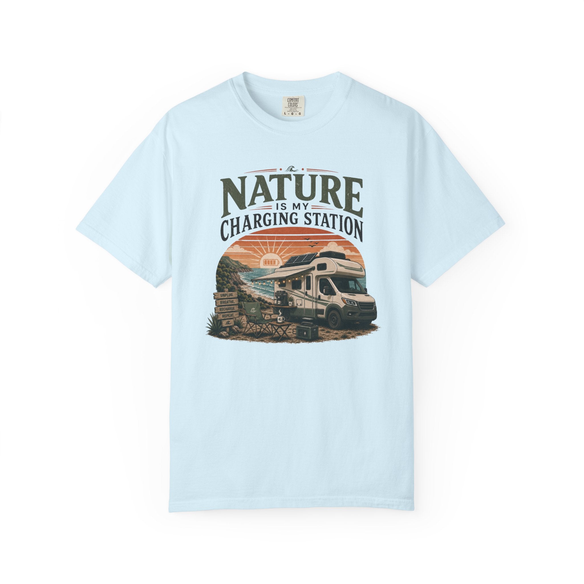 Nature Is My Charging Station - T-Shirt