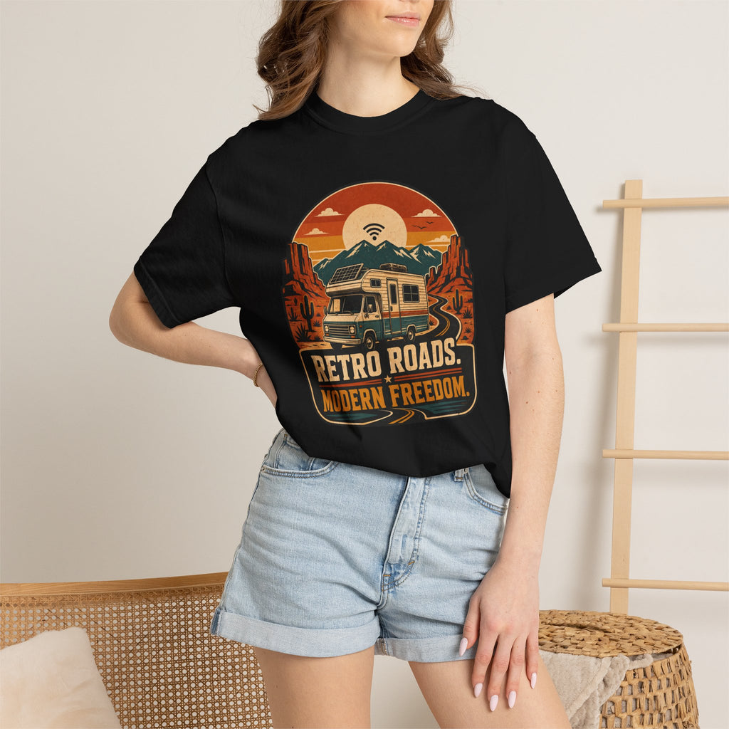 Retro Roads Modern Freedom - T-Shirt