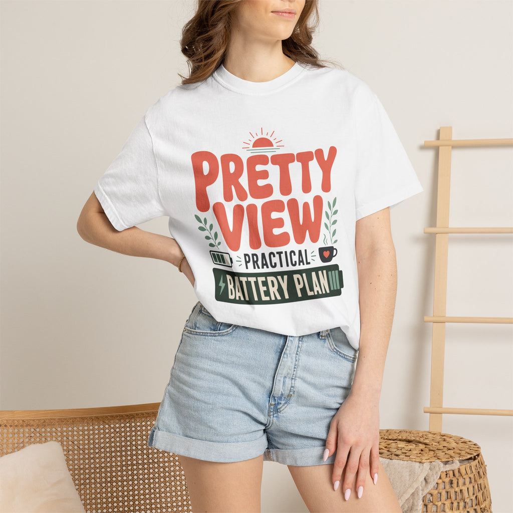 Pretty View Practical Battery Plan - T-Shirt