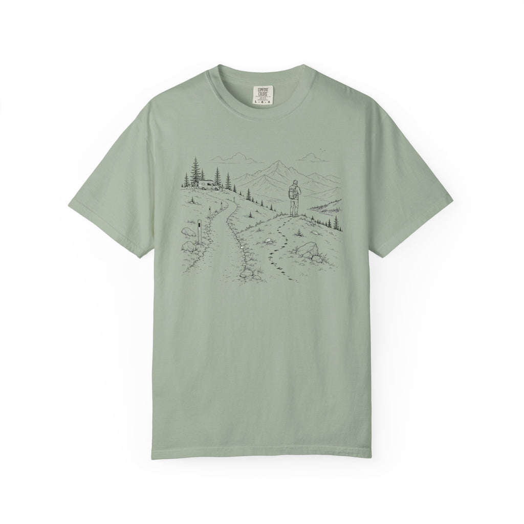 Van Parked Curiosity Kept Climbing - T-Shirt
