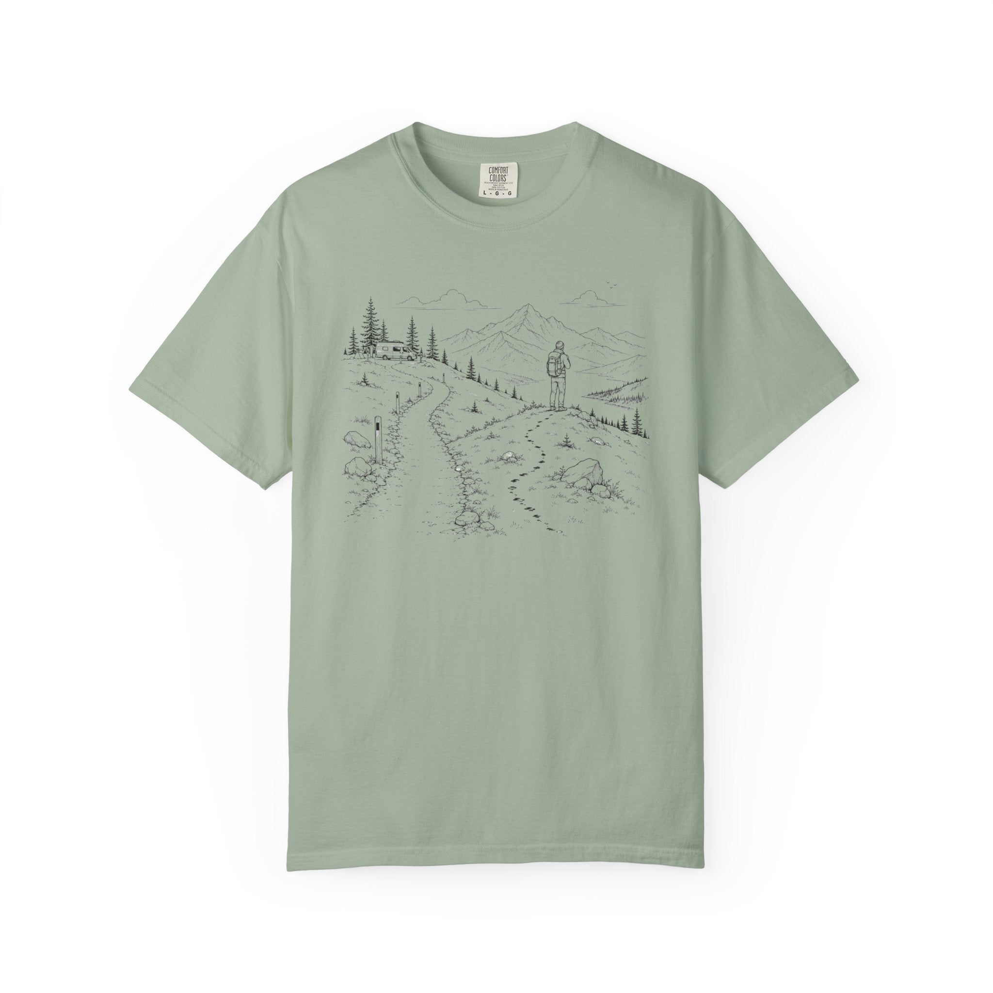 Van Parked Curiosity Kept Climbing - T-Shirt