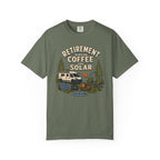 Retirement Runs On Coffee And Solar - T-Shirt