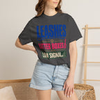 Leashes Litter Boxes And Low Signal - T-Shirt
