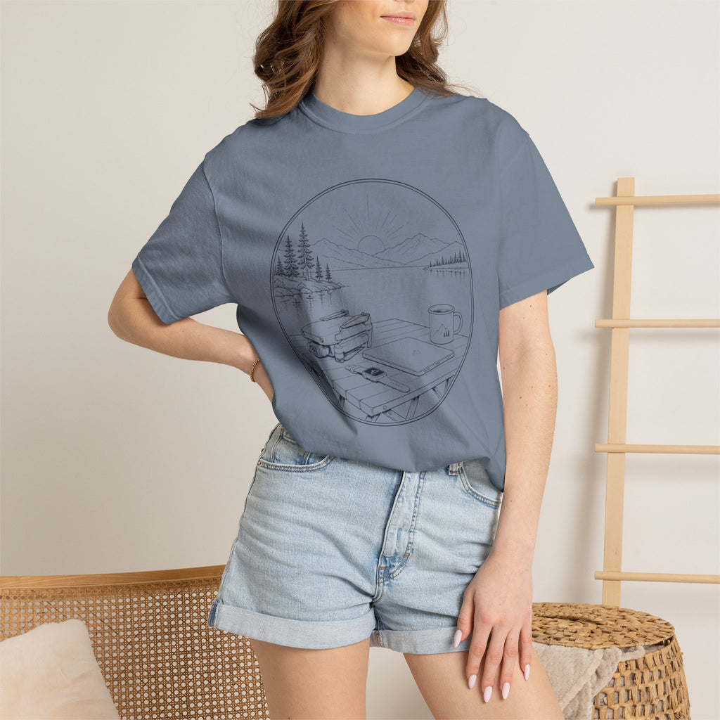 Launch Drone Before Coffee Gets Cold - T-Shirt