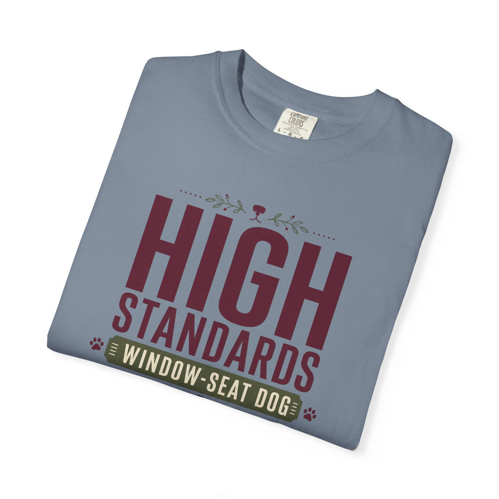 High Standards Window Seat Dog - T-Shirt