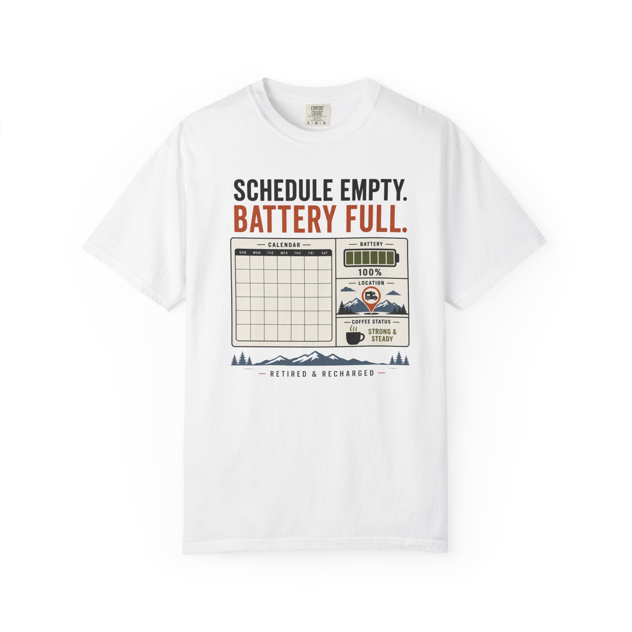 Schedule Empty Battery Full - T-Shirt