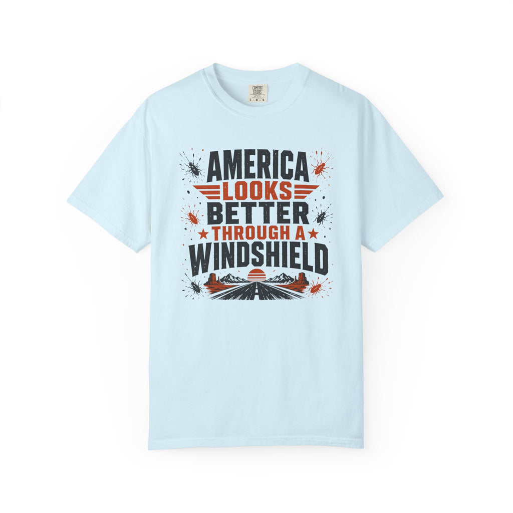 America Looks Better Through A Windshield - T-Shirt