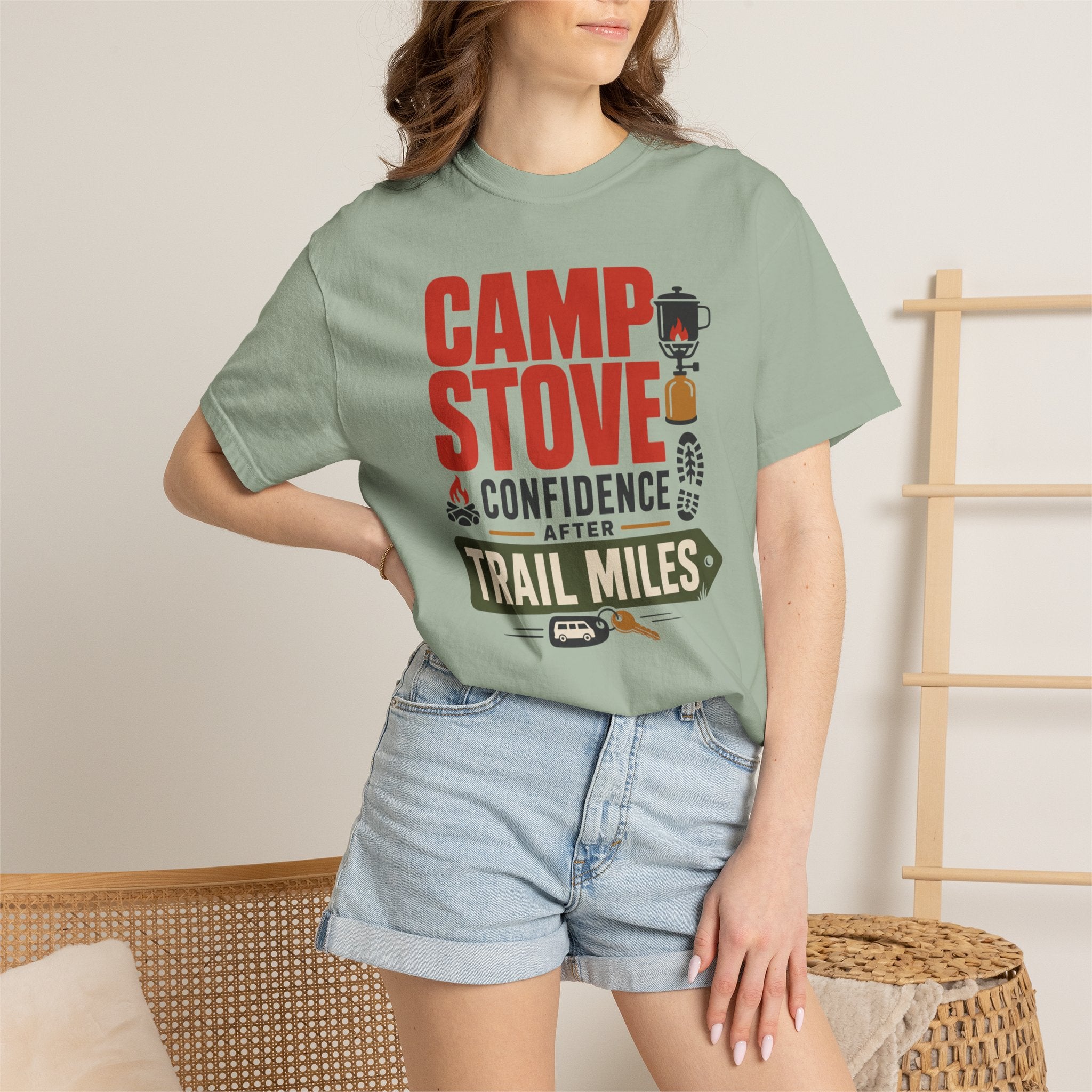 Camp Stove Confidence After Trail Miles - T-Shirt