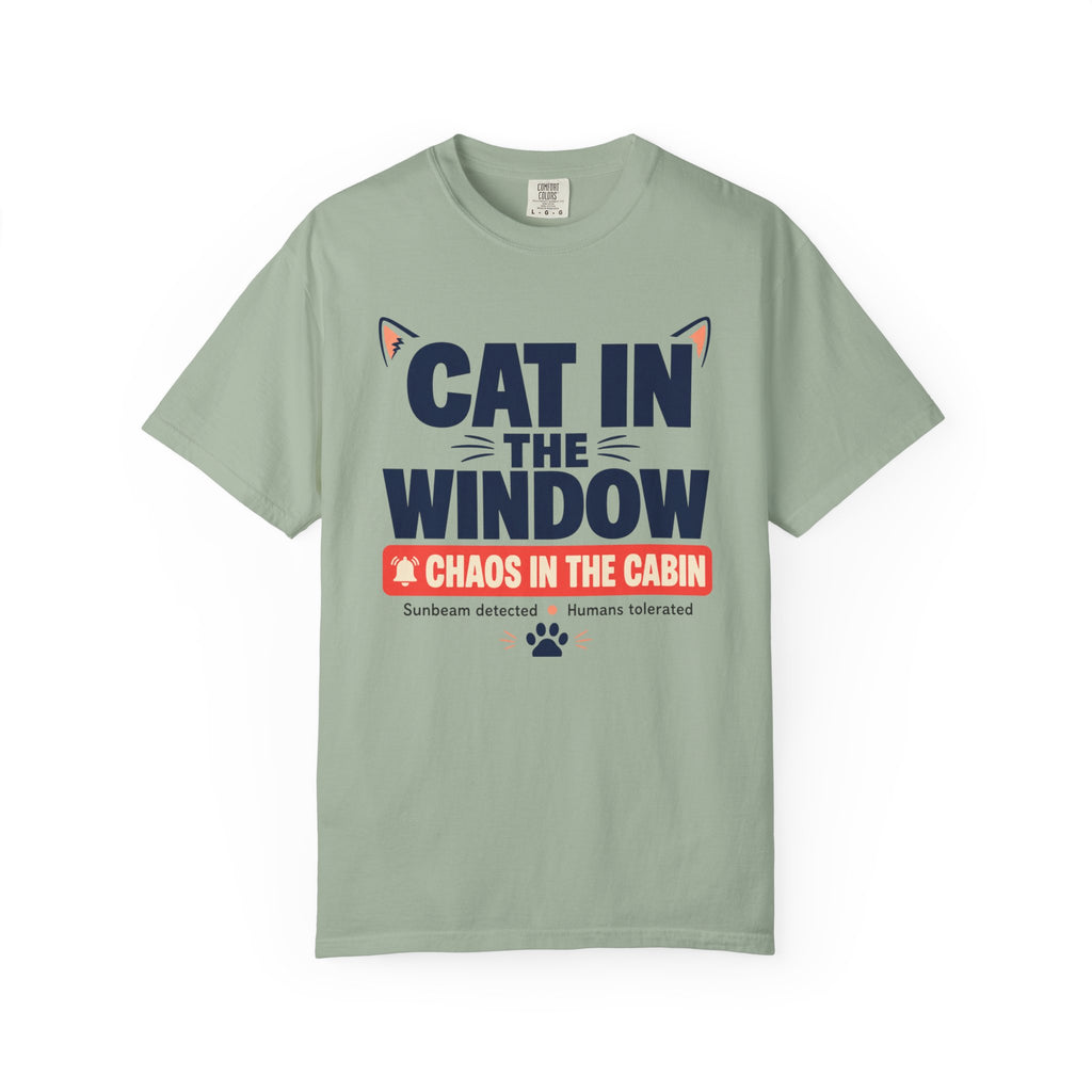 Cat In The Window Chaos In The Cabin - T-Shirt