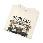 Zoom Call In The Front Mountains In The Back - T-Shirt