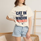 Cat In The Window Chaos In The Cabin - T-Shirt