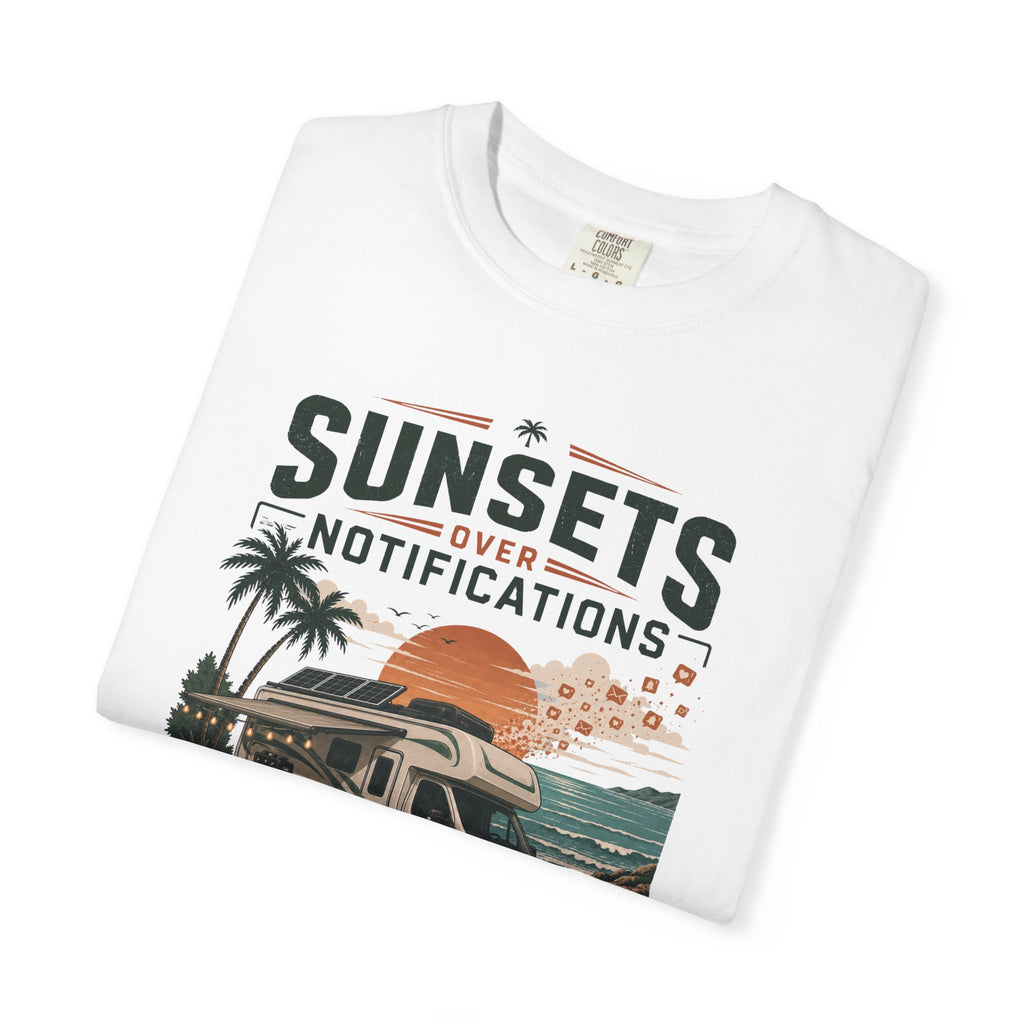 Sunsets Over Notifications - T-Shirt