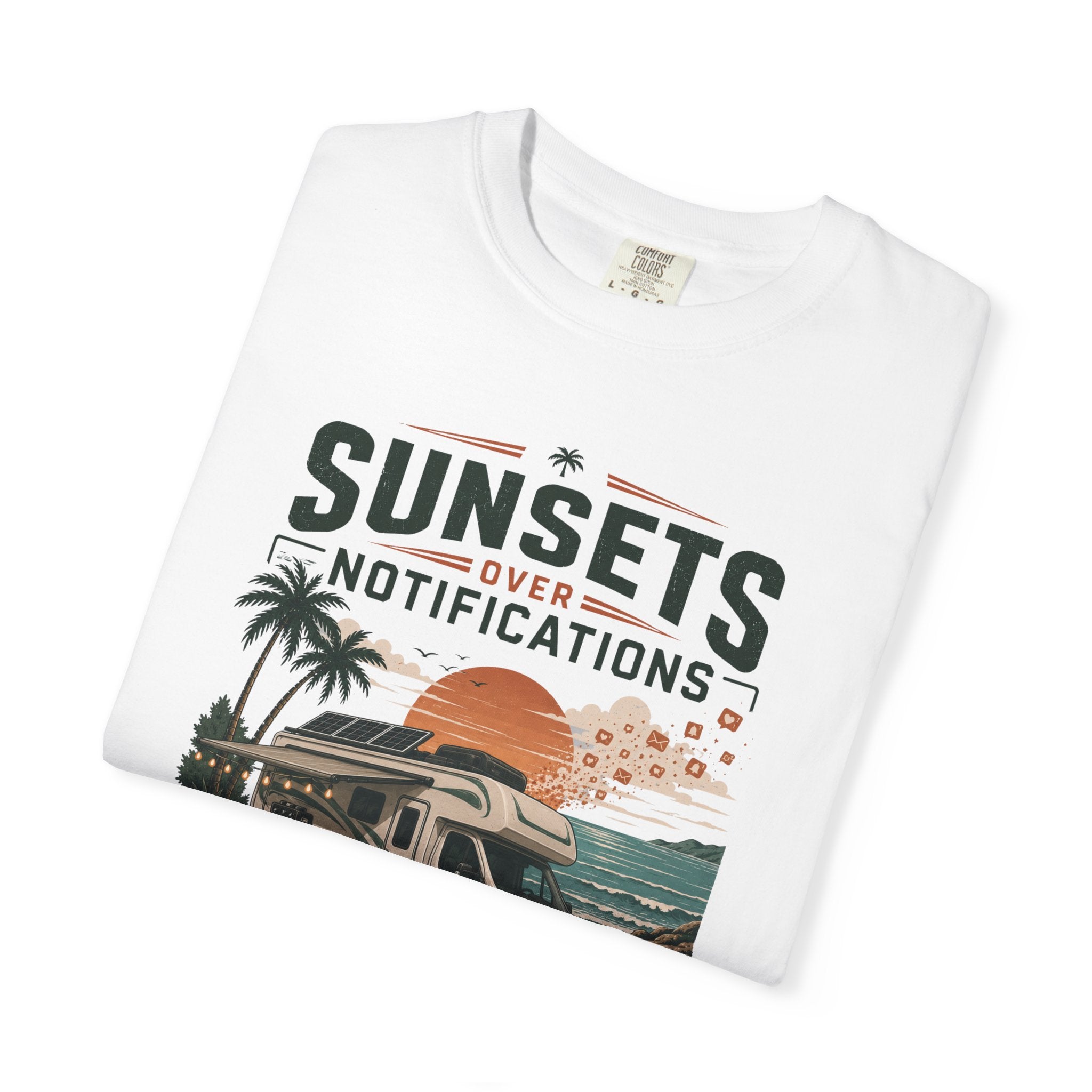 Sunsets Over Notifications - T-Shirt