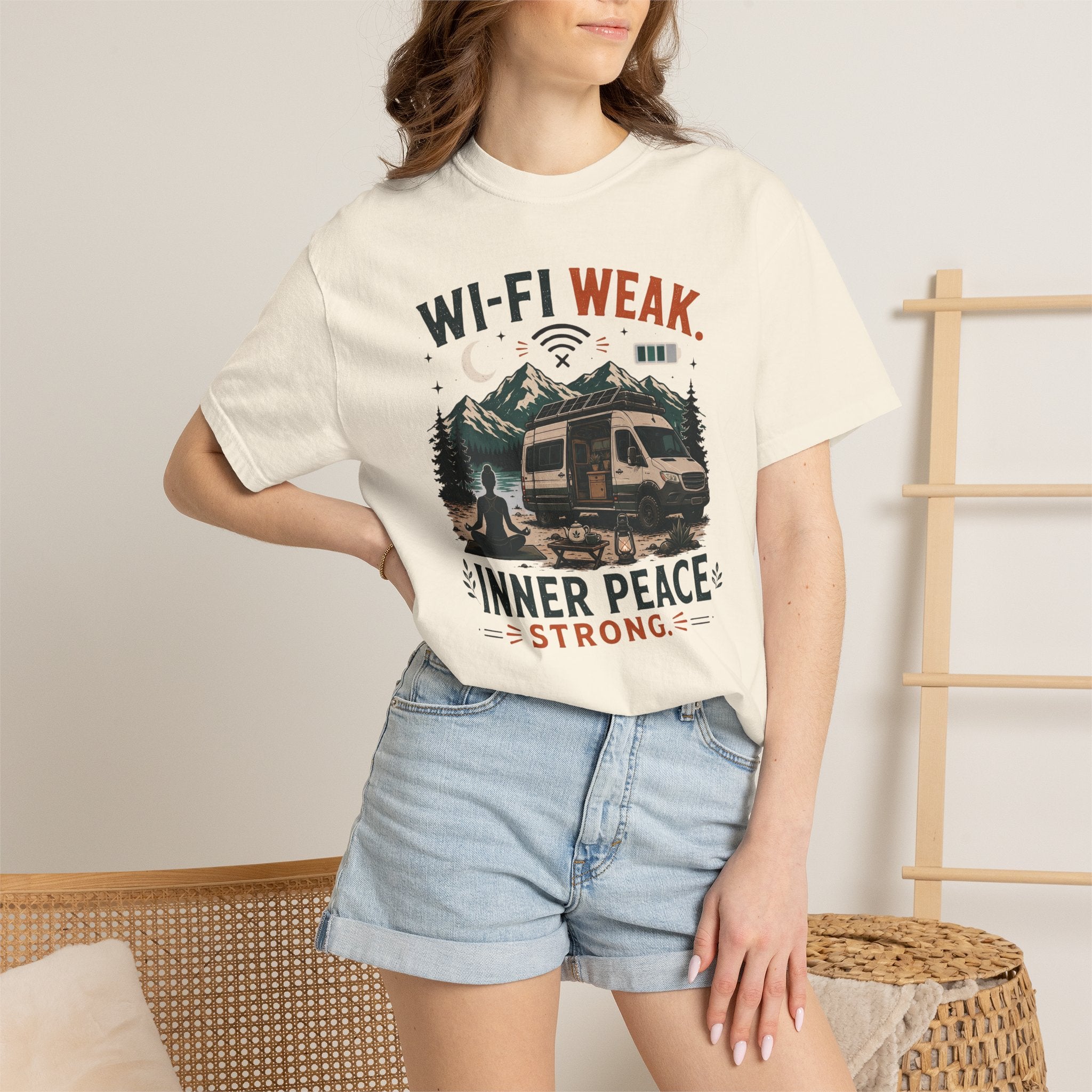 Wi-Fi Weak Inner Peace Strong - T-Shirt