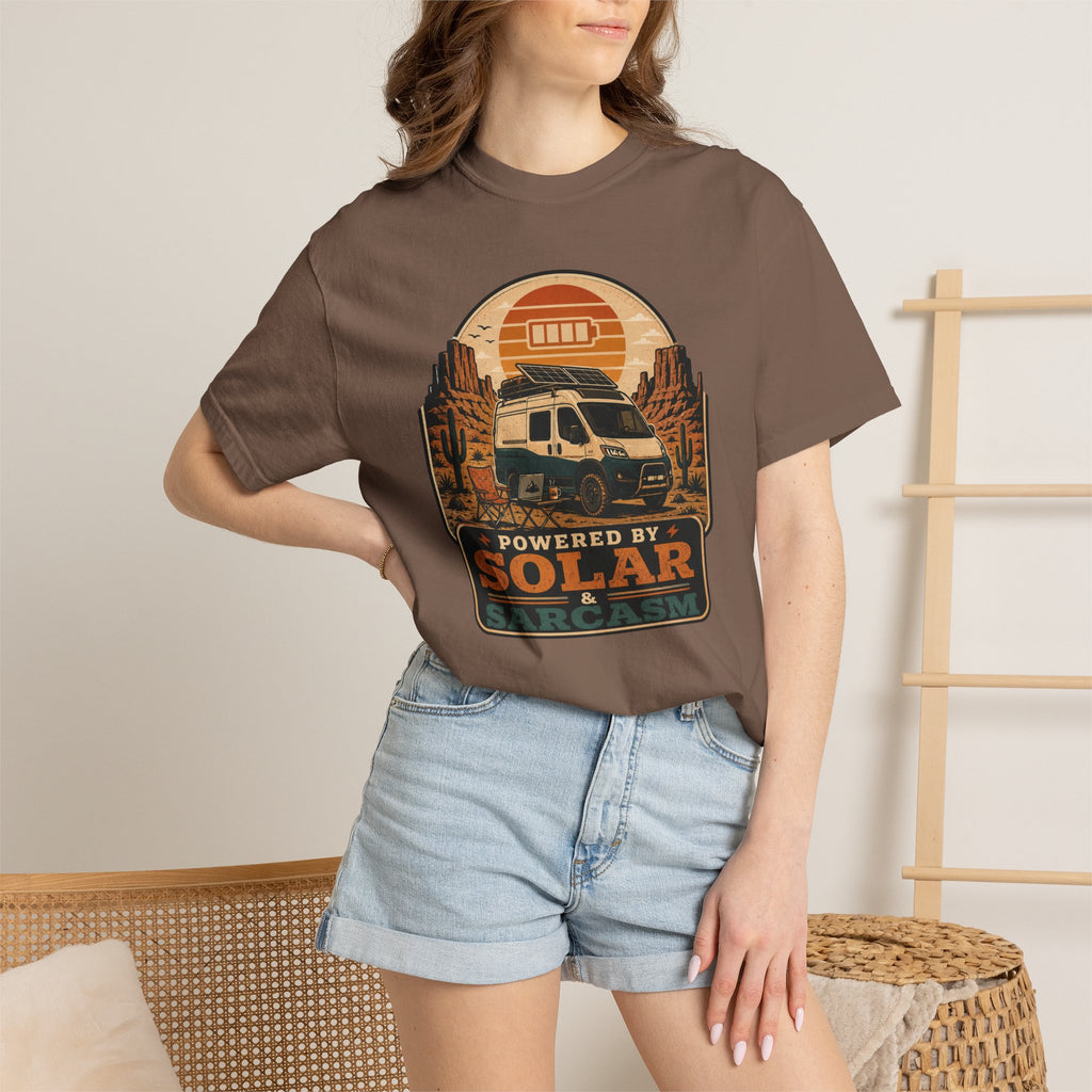 Powered By Solar and Sarcasm - T-Shirt