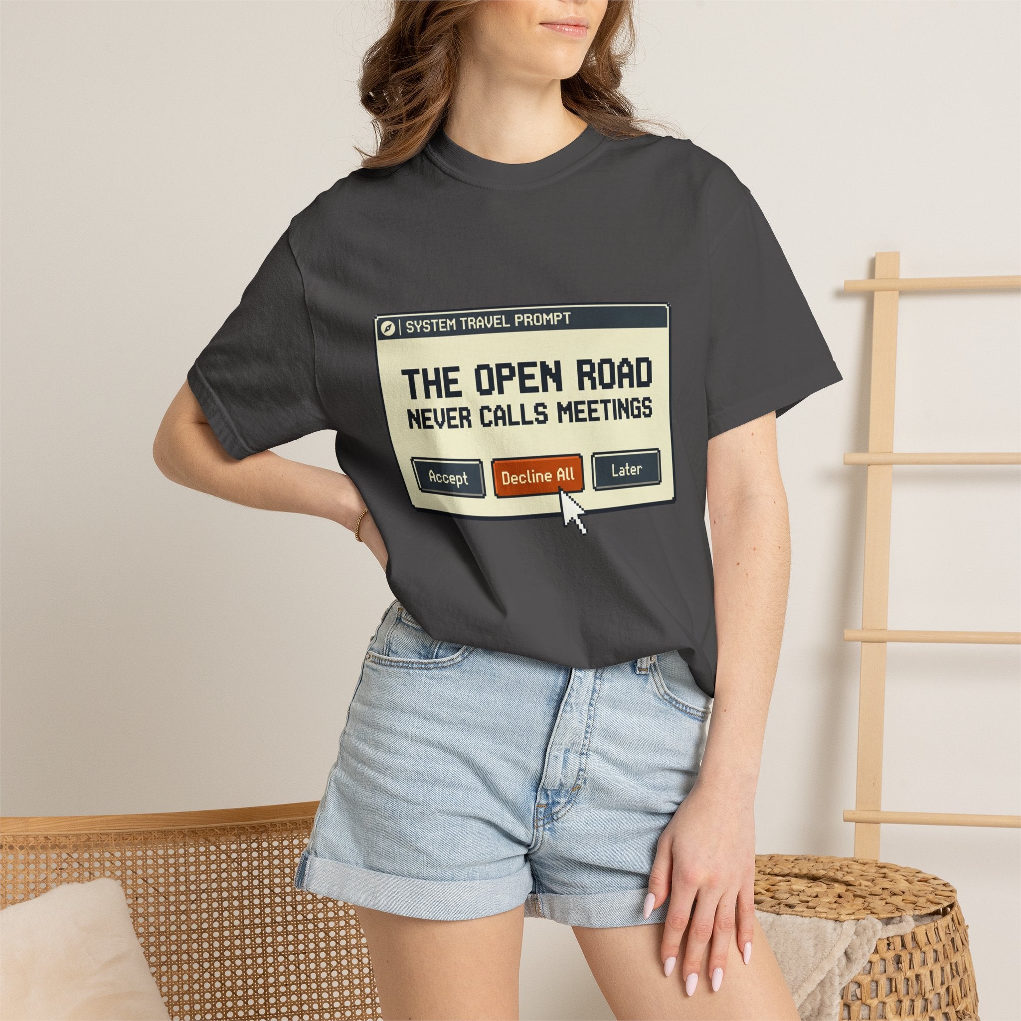 The Open Road Never Calls Meetings - T-Shirt