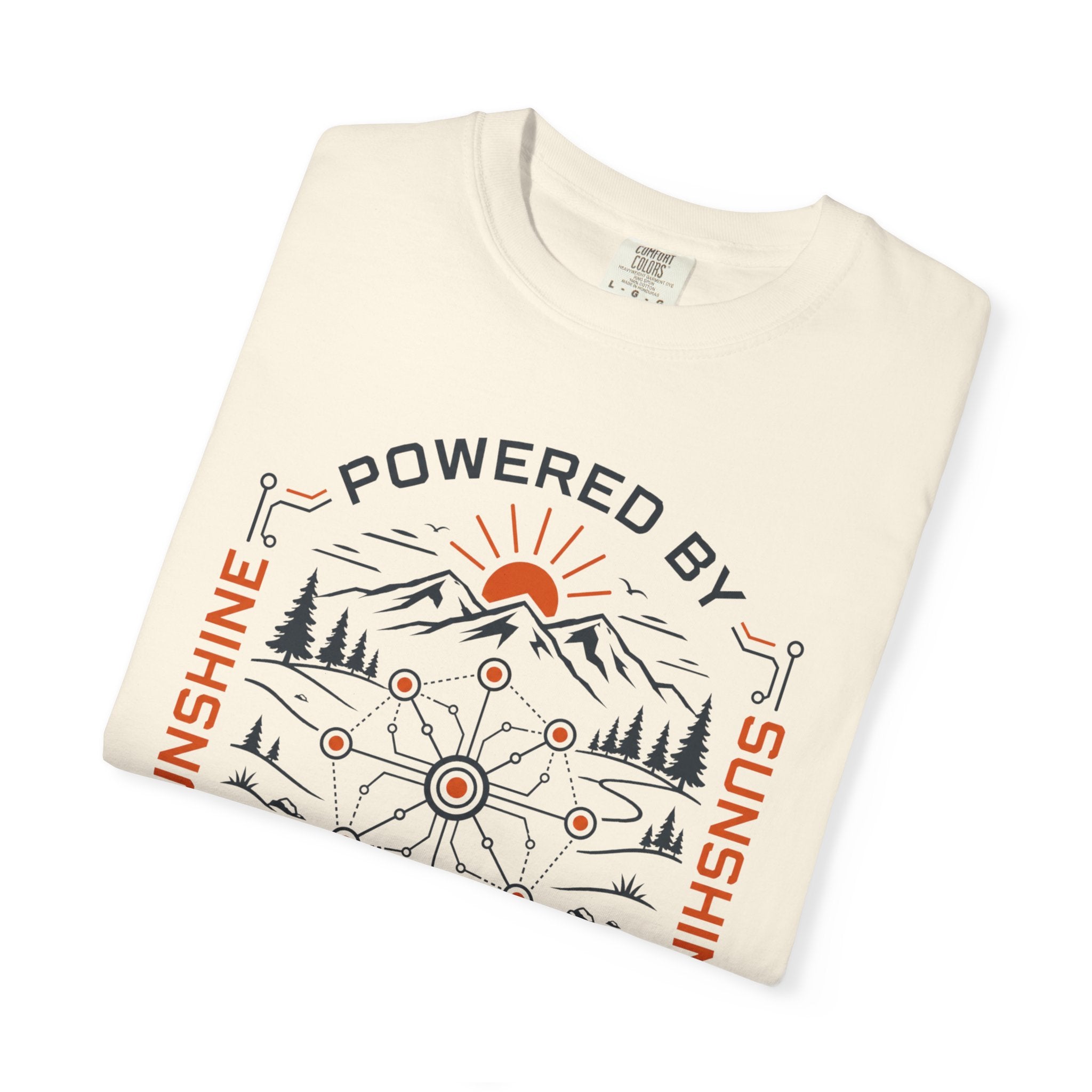 Powered By Sunshine And Technology - T-Shirt