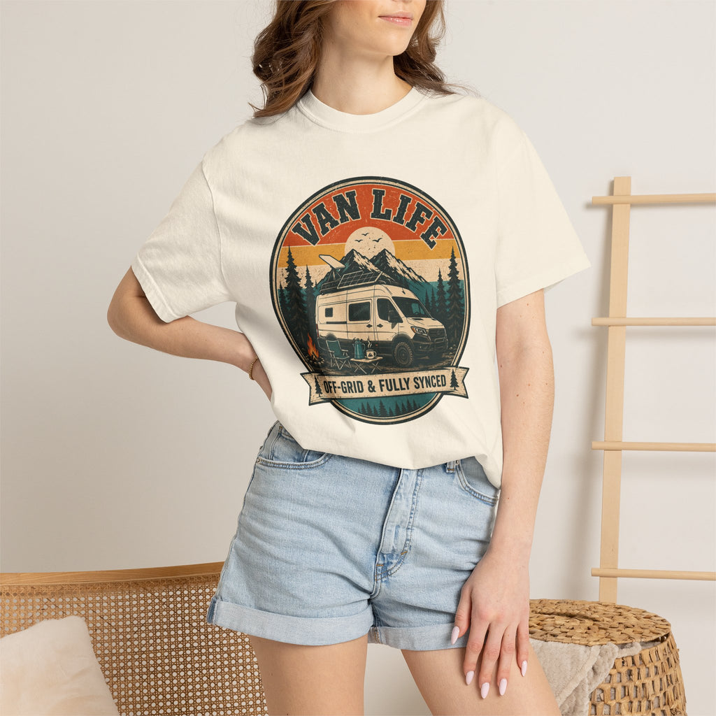 Van Life Offgrid And Fully Synced - T-Shirt