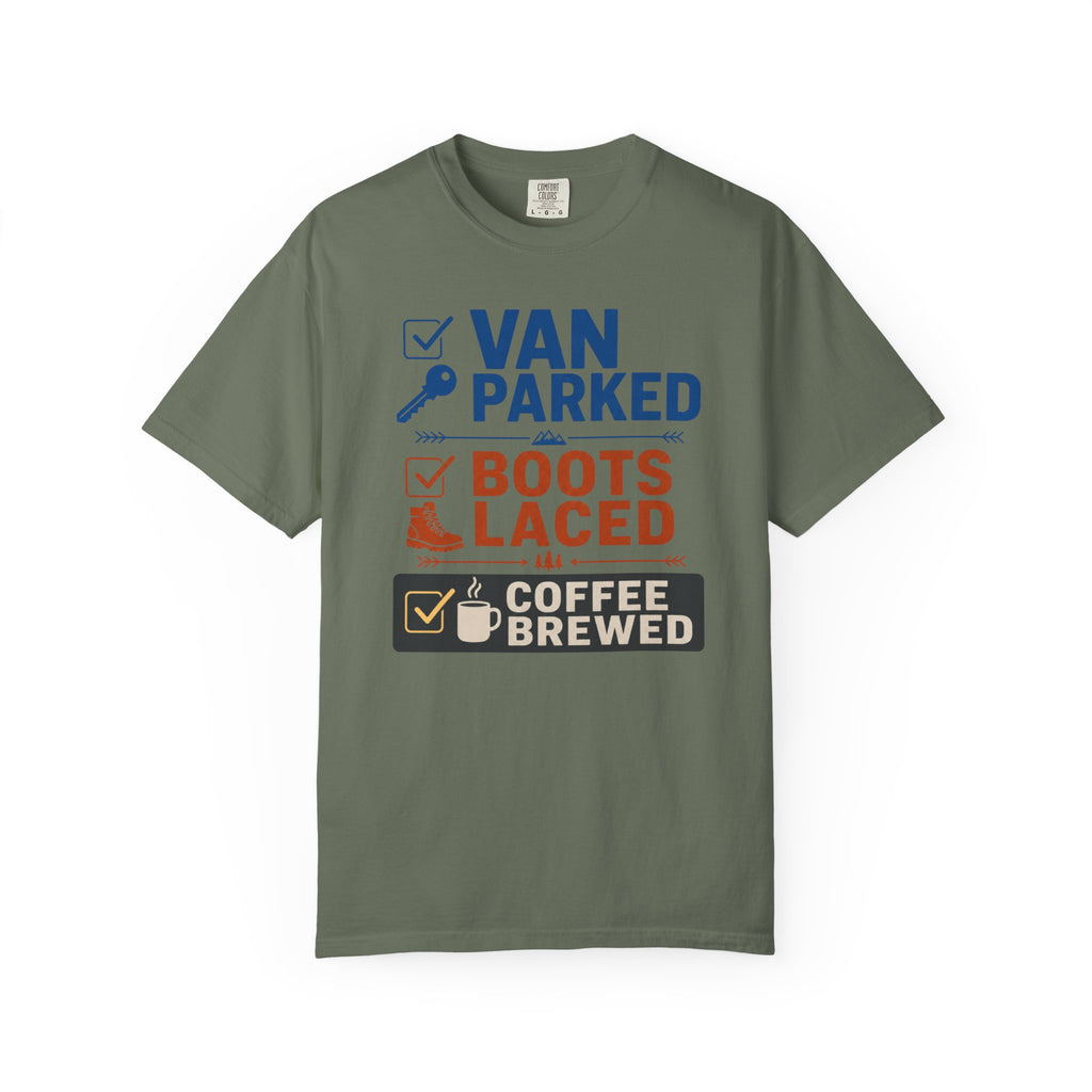 Van Parked Boots Laced Coffee Brewed - T-Shirt