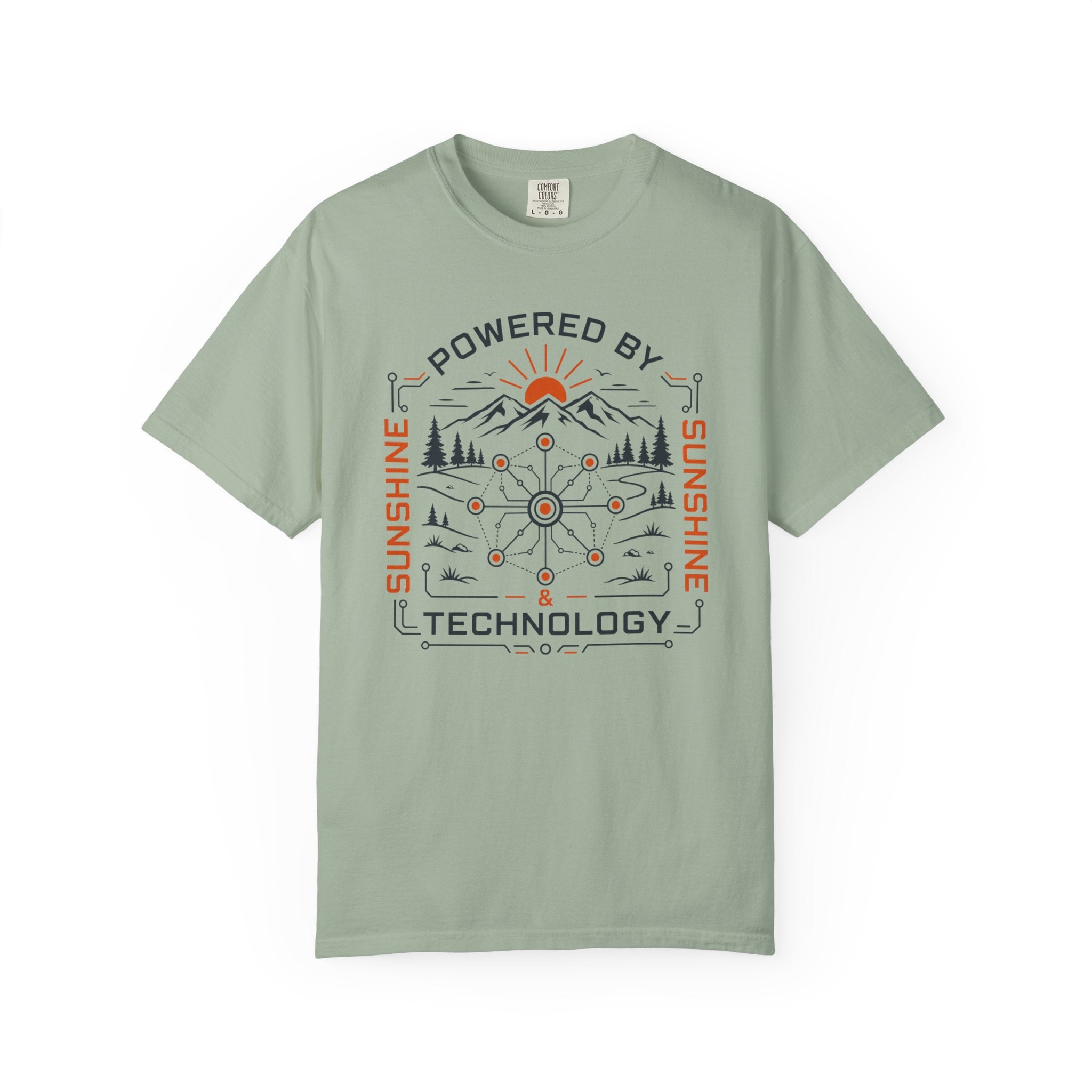 Powered By Sunshine And Technology - T-Shirt