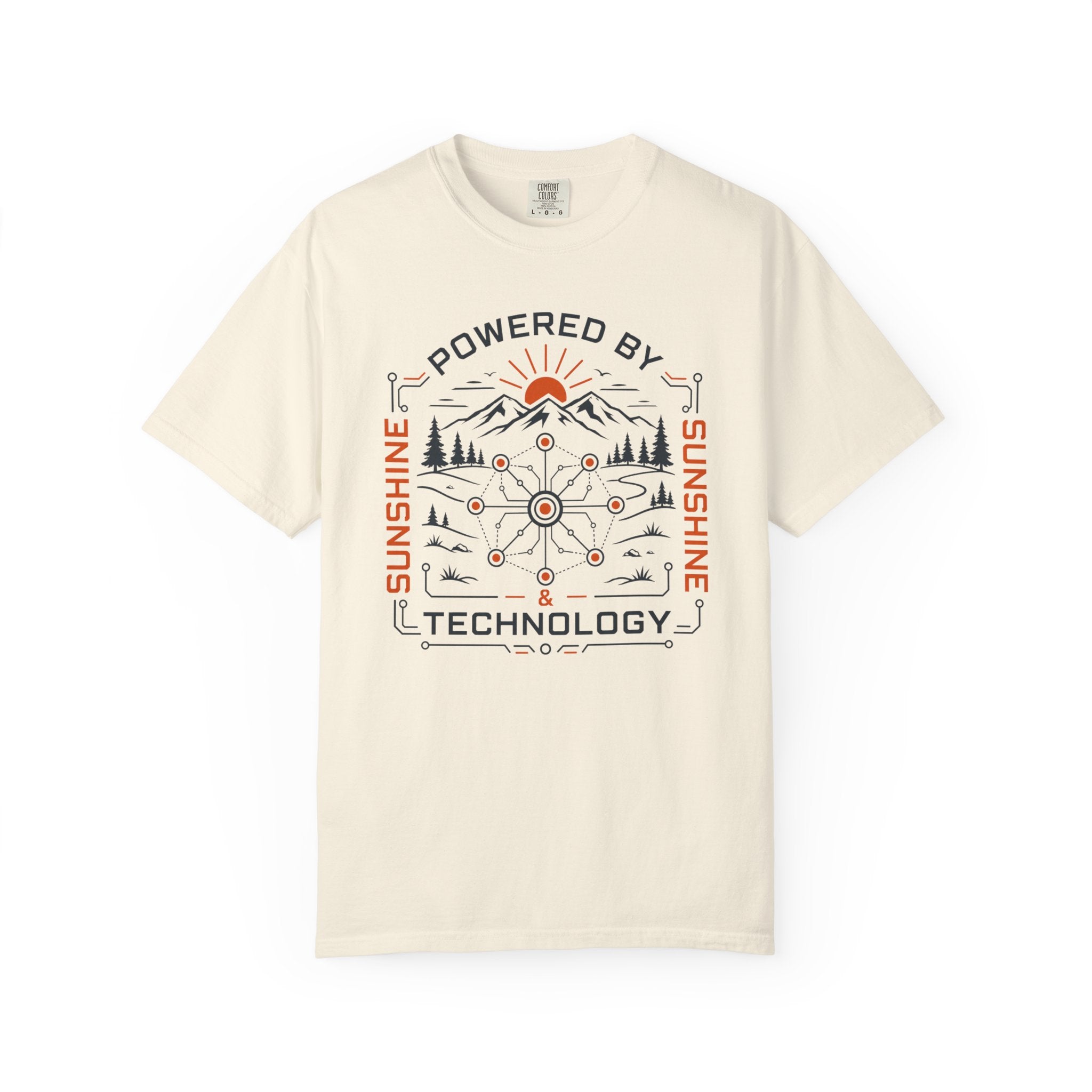 Powered By Sunshine And Technology - T-Shirt