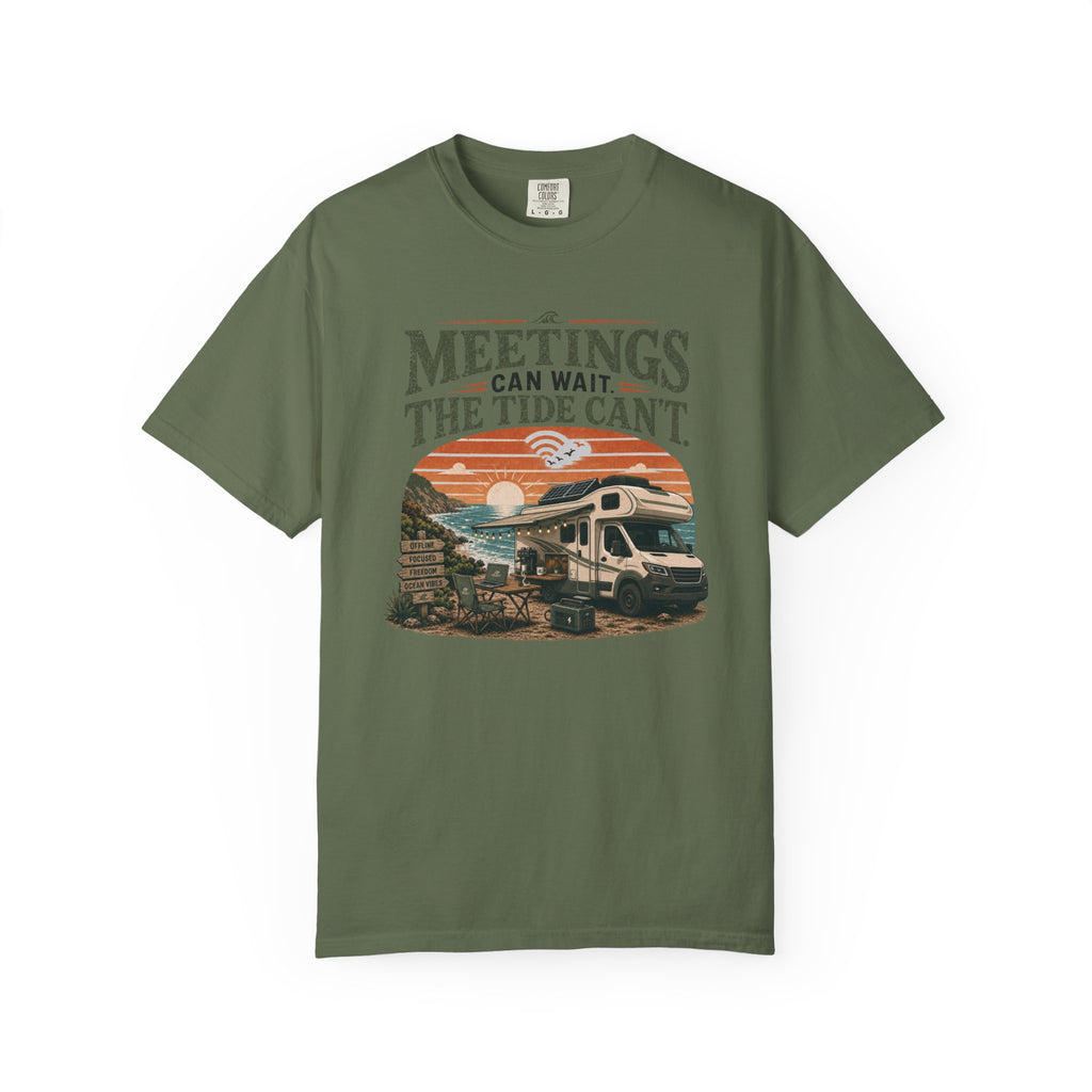 Meetings Can Wait The Tide Can't - T-Shirt