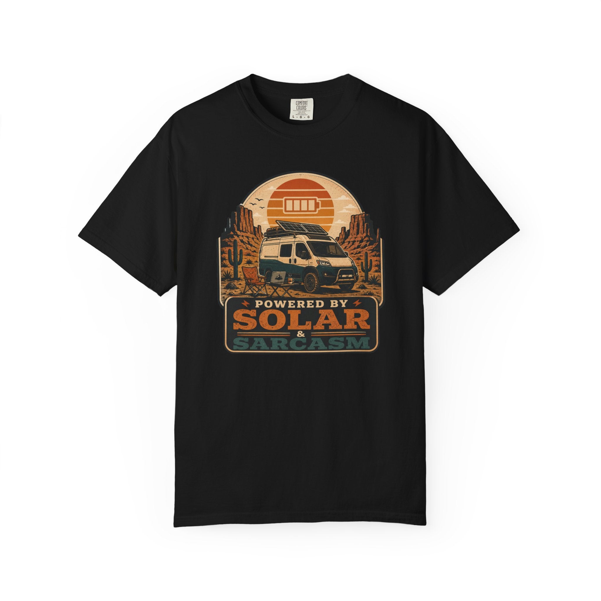Powered By Solar and Sarcasm - T-Shirt
