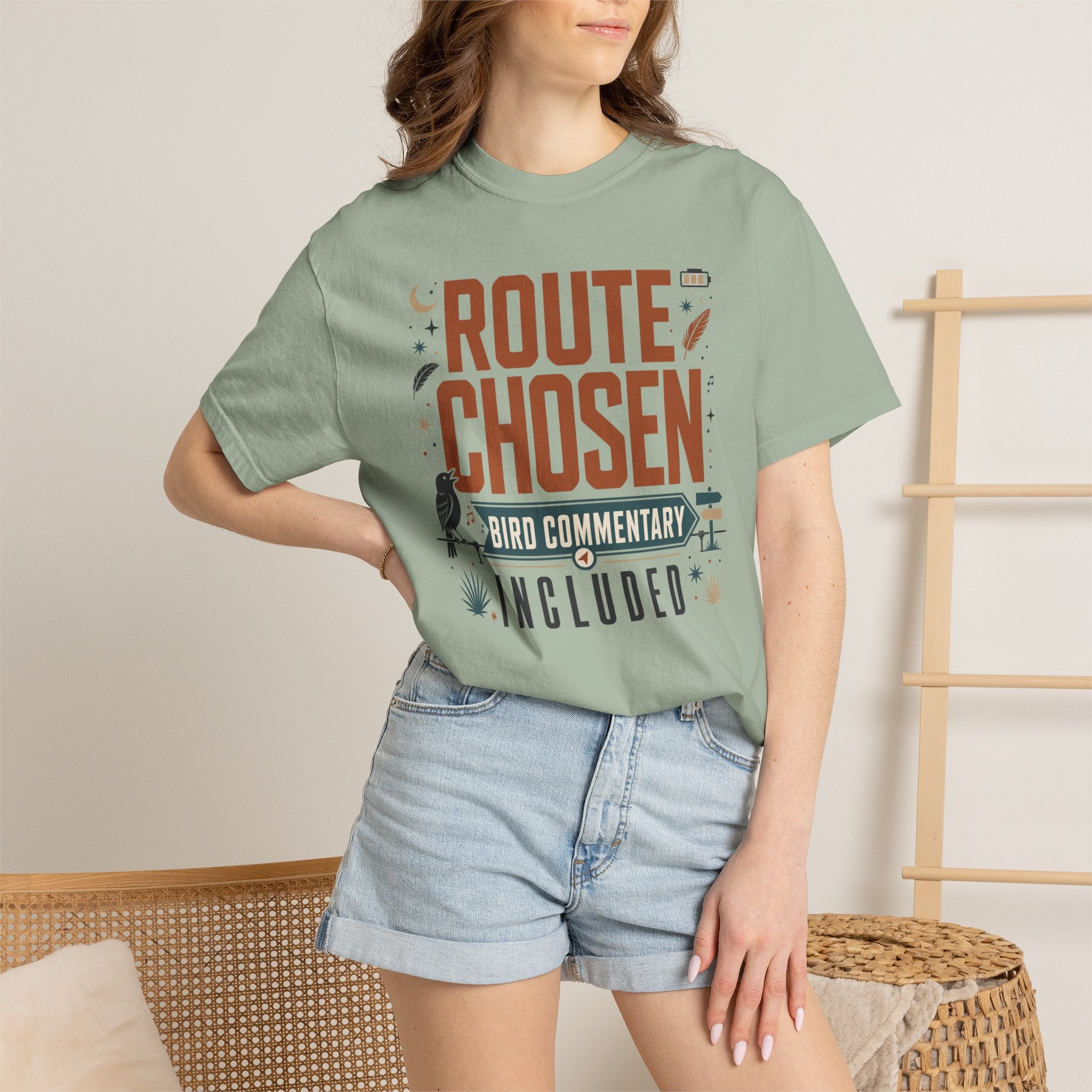 Route Chosen Bird Commentary Included - T-Shirt