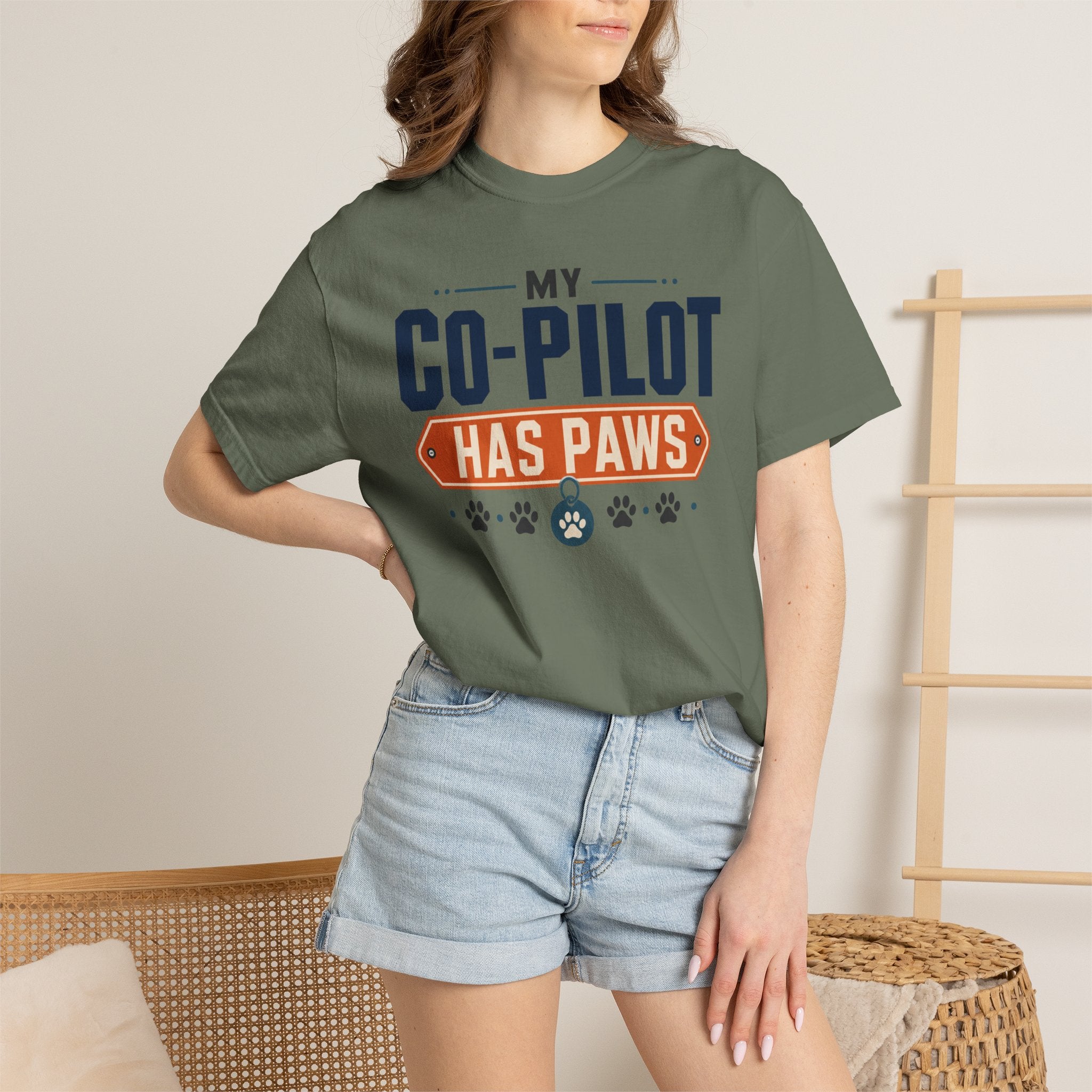 My Co Pilot Has Paws - T-Shirt