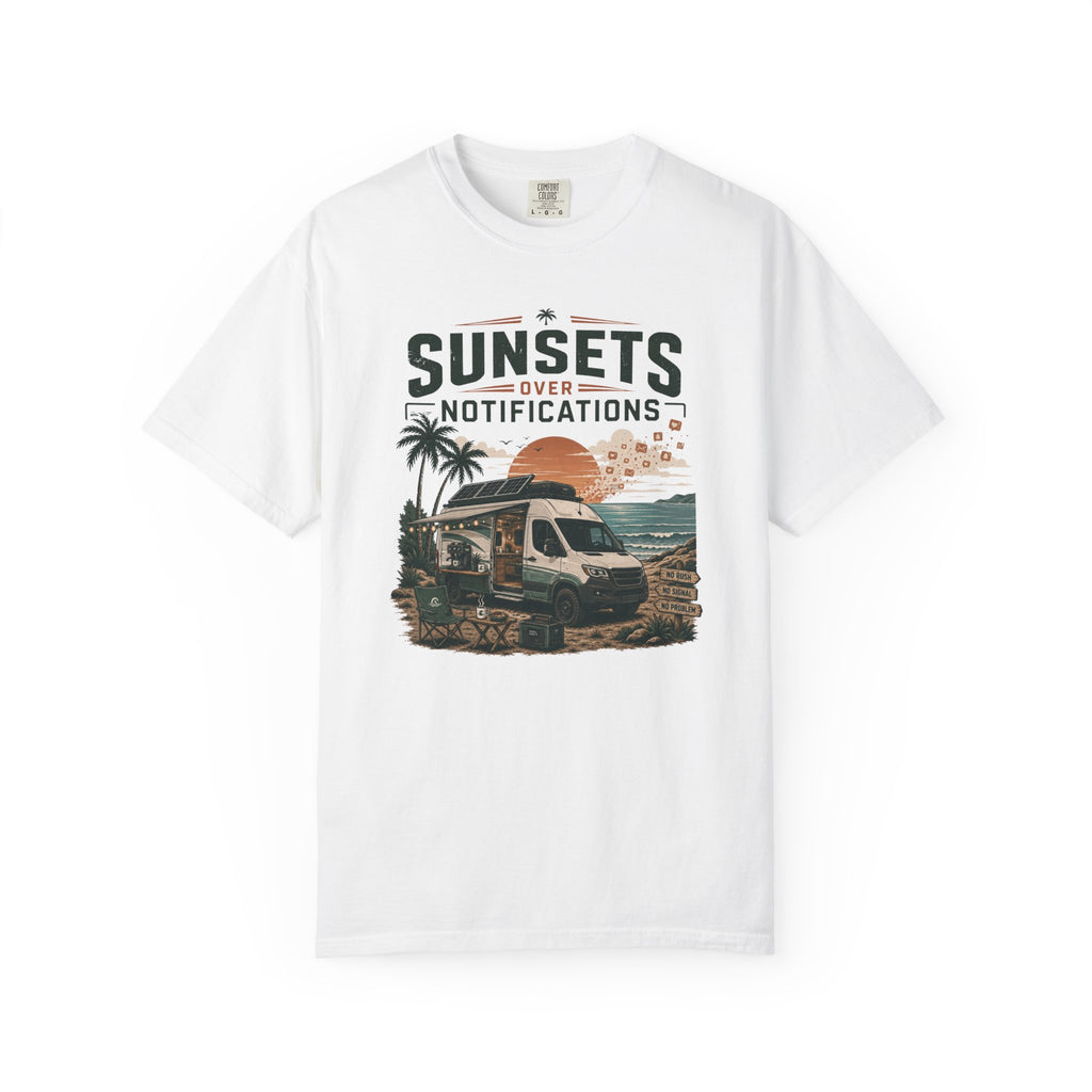 Sunsets Over Notifications - T-Shirt
