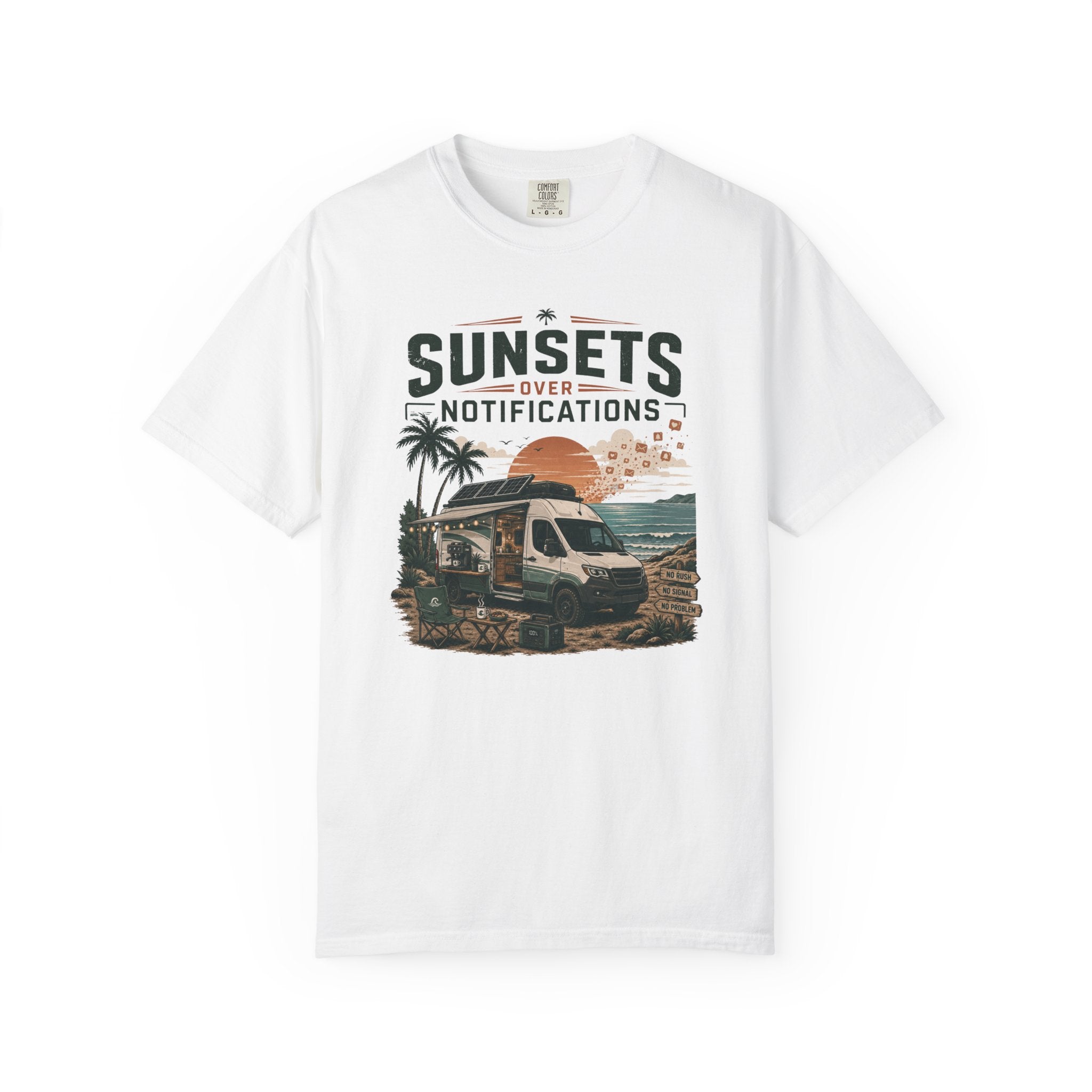 Sunsets Over Notifications - T-Shirt