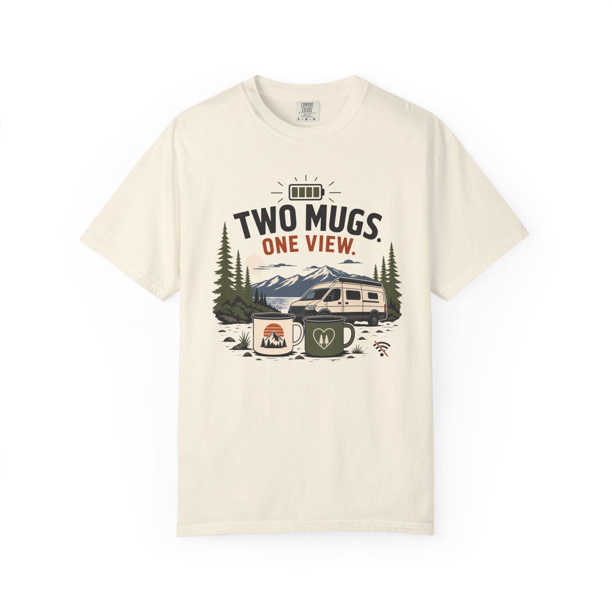 Two Mugs One View - T-Shirt