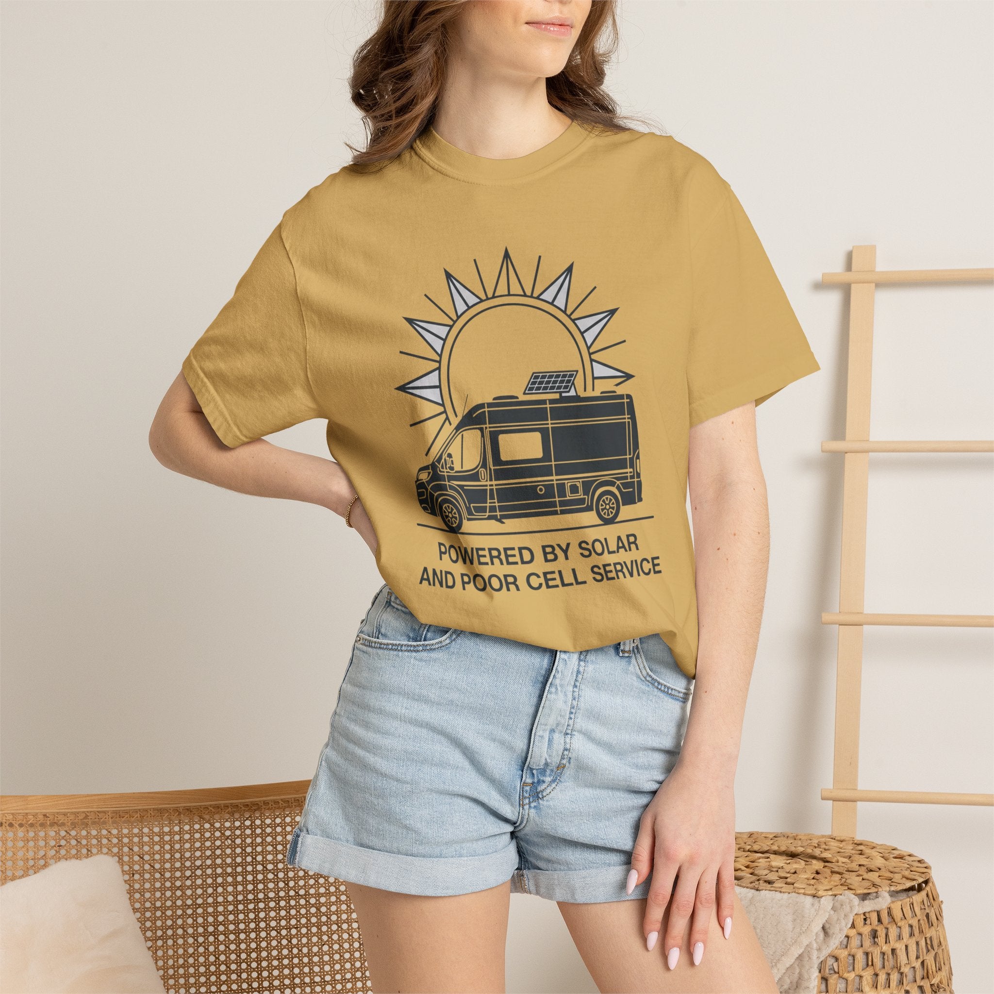 Powered By Solar And Poor Cell Service - T-Shirt