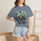 Zoom Call In The Front Mountains In The Back - T-Shirt