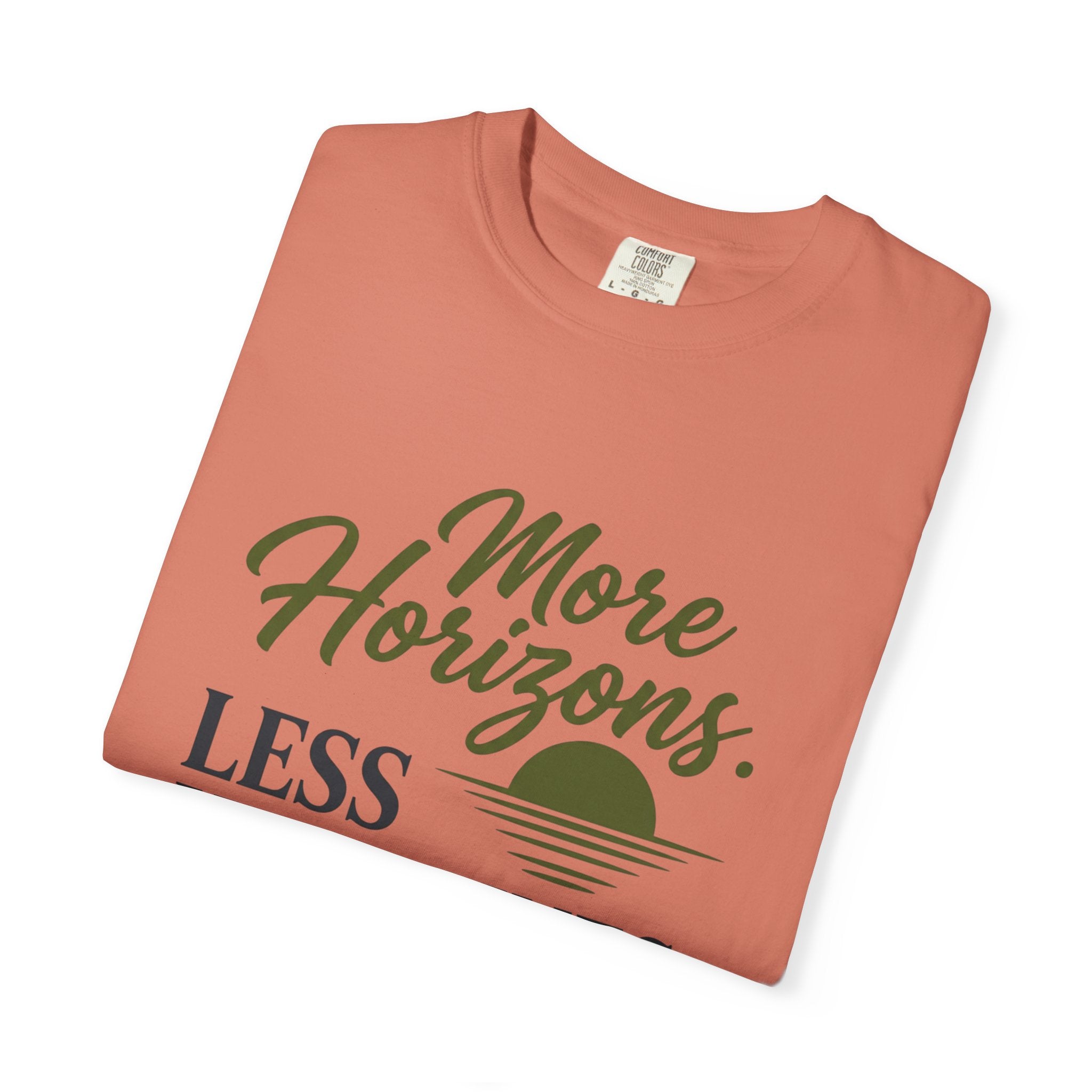 More Horizons Less Headlines - T-Shirt
