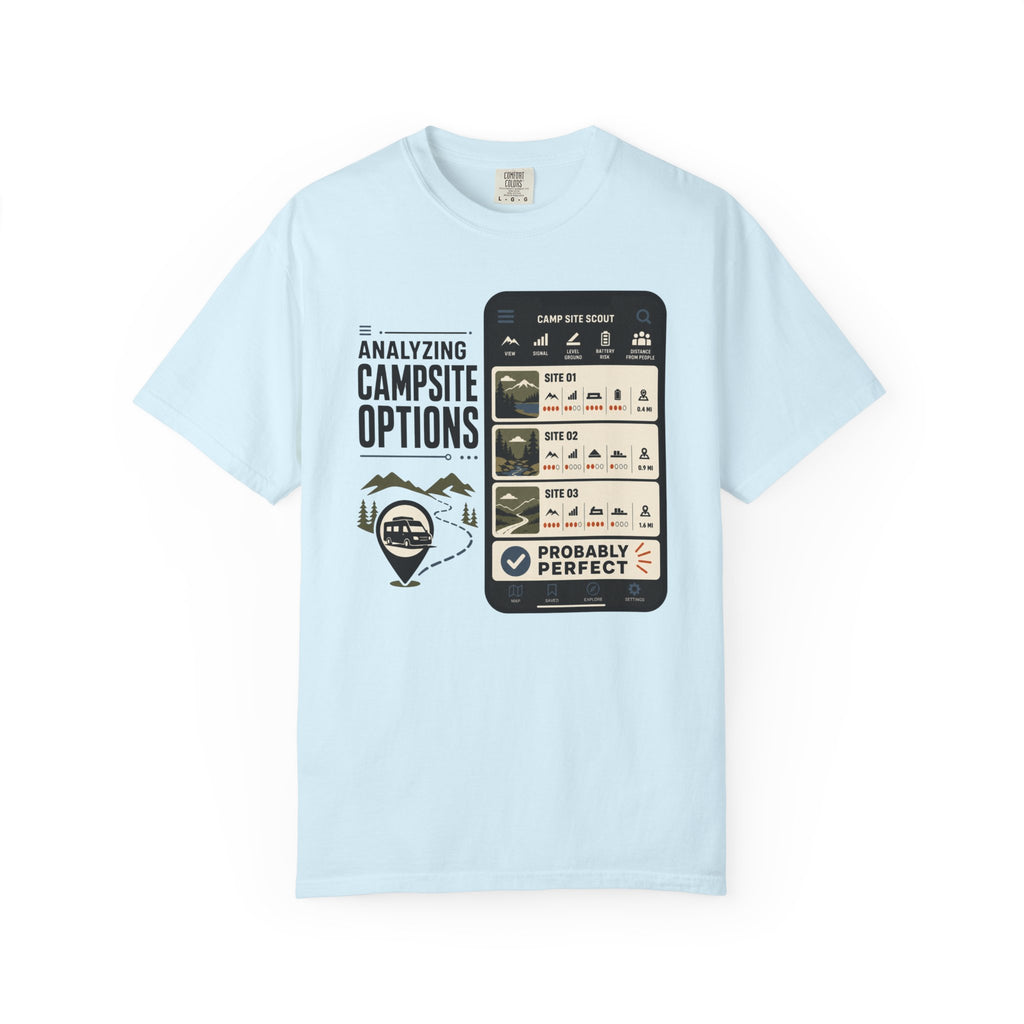 Analyzing Campsite Options - T-Shirt