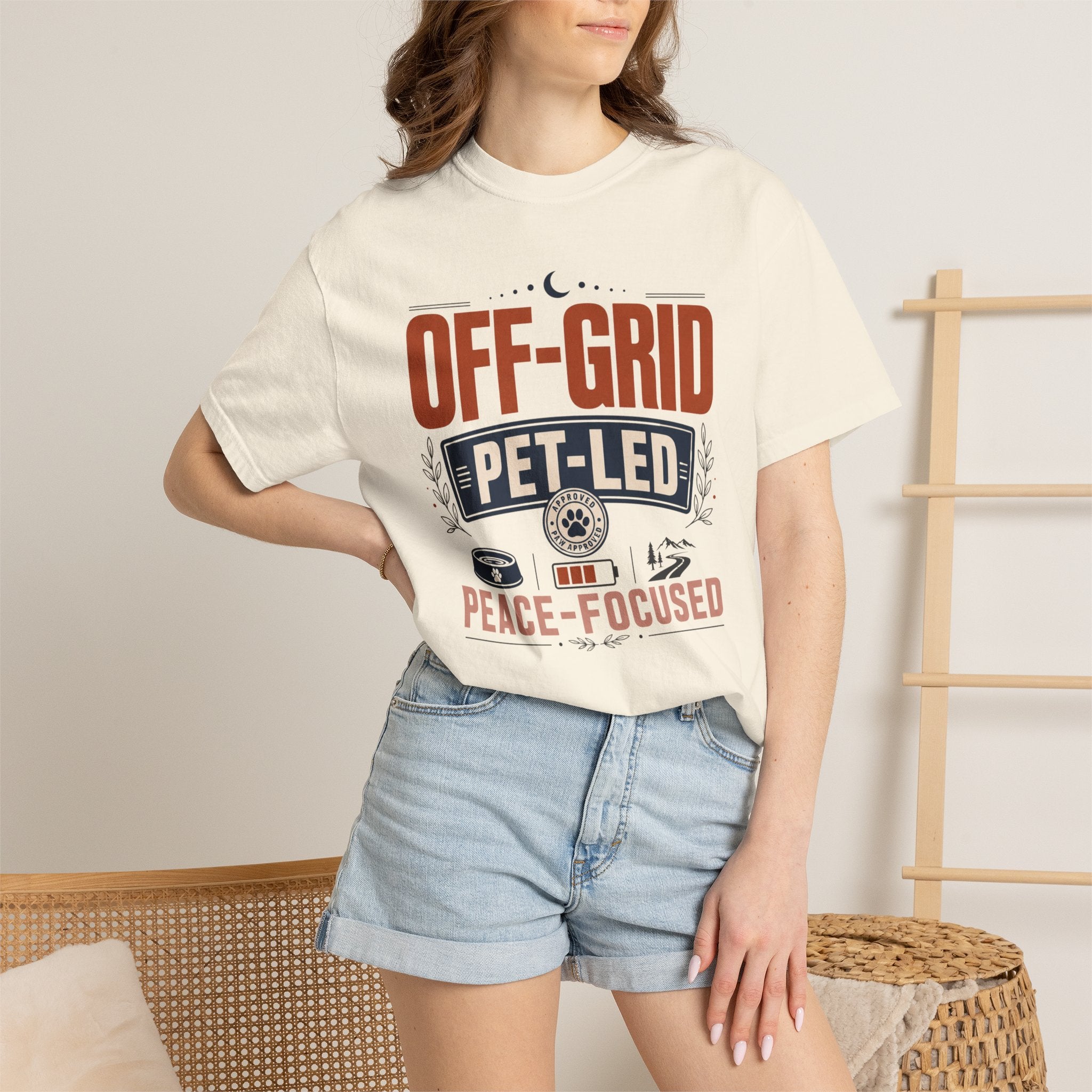 Off Grid Pet Led Peace Focused - T-Shirt
