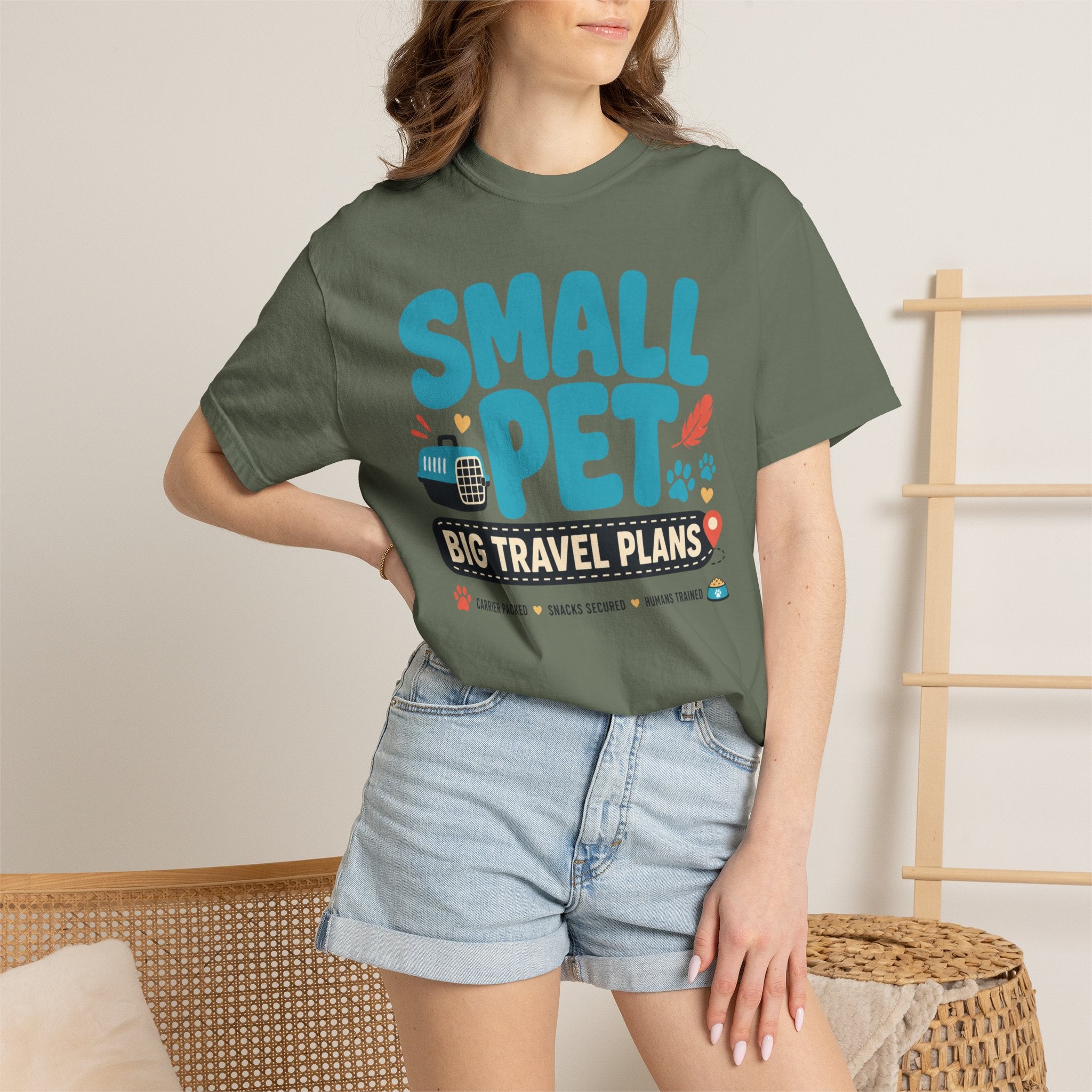 Small Pet Big Travel Plans - T-Shirt