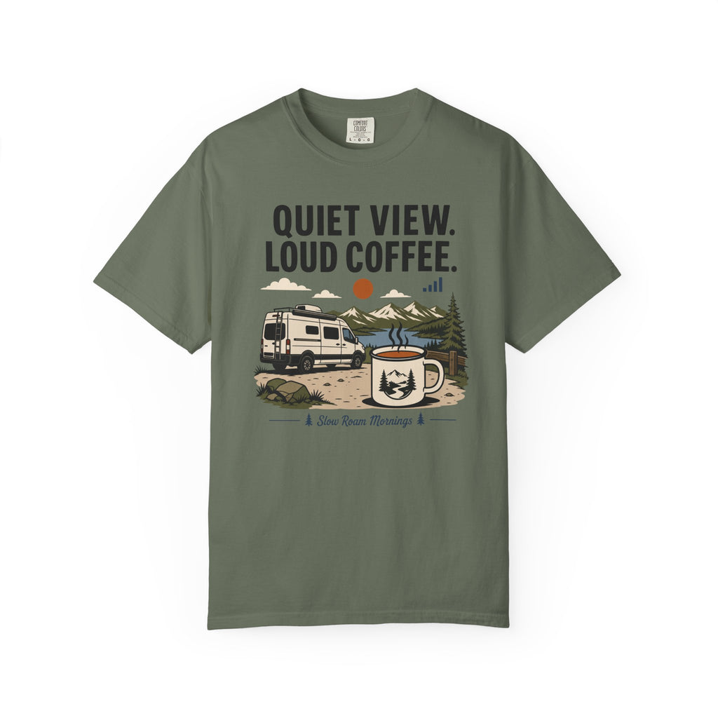 Quiet View Loud Coffee - T-Shirt