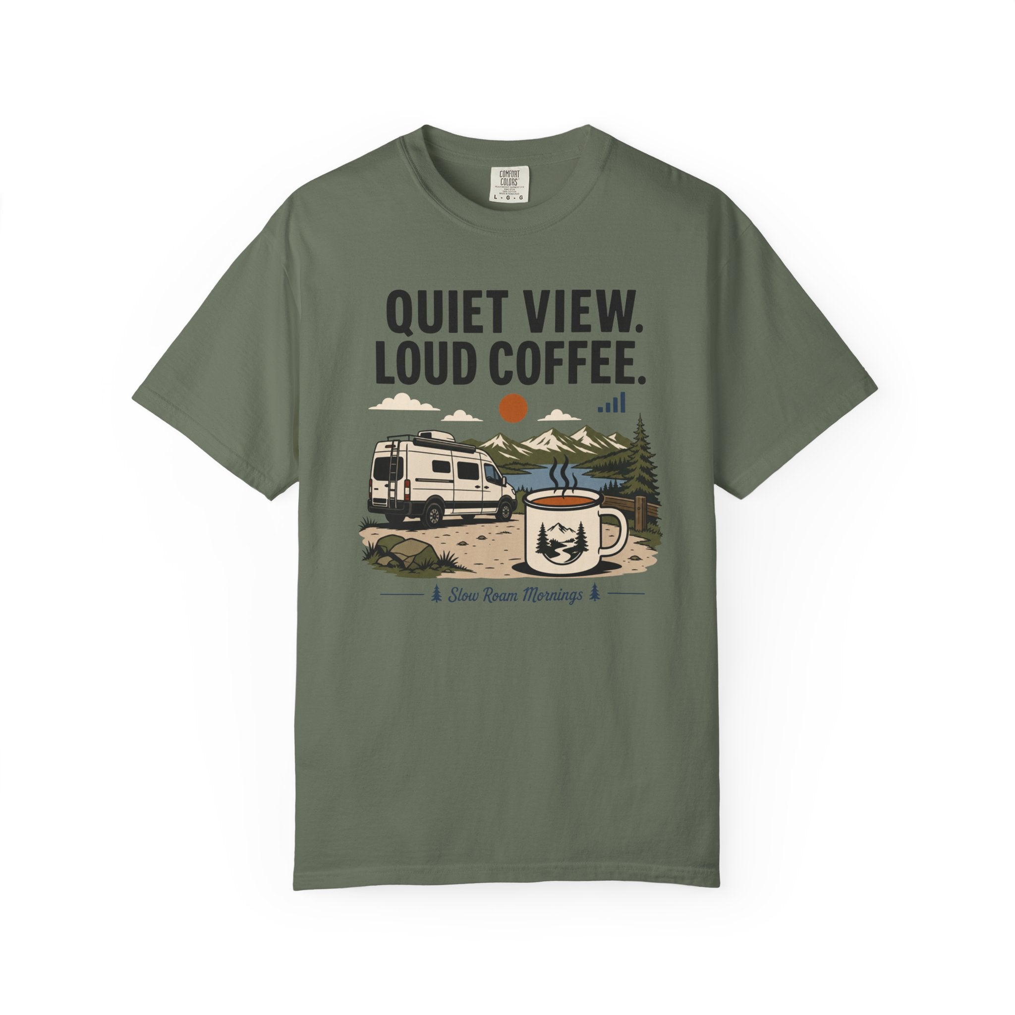 Quiet View Loud Coffee - T-Shirt