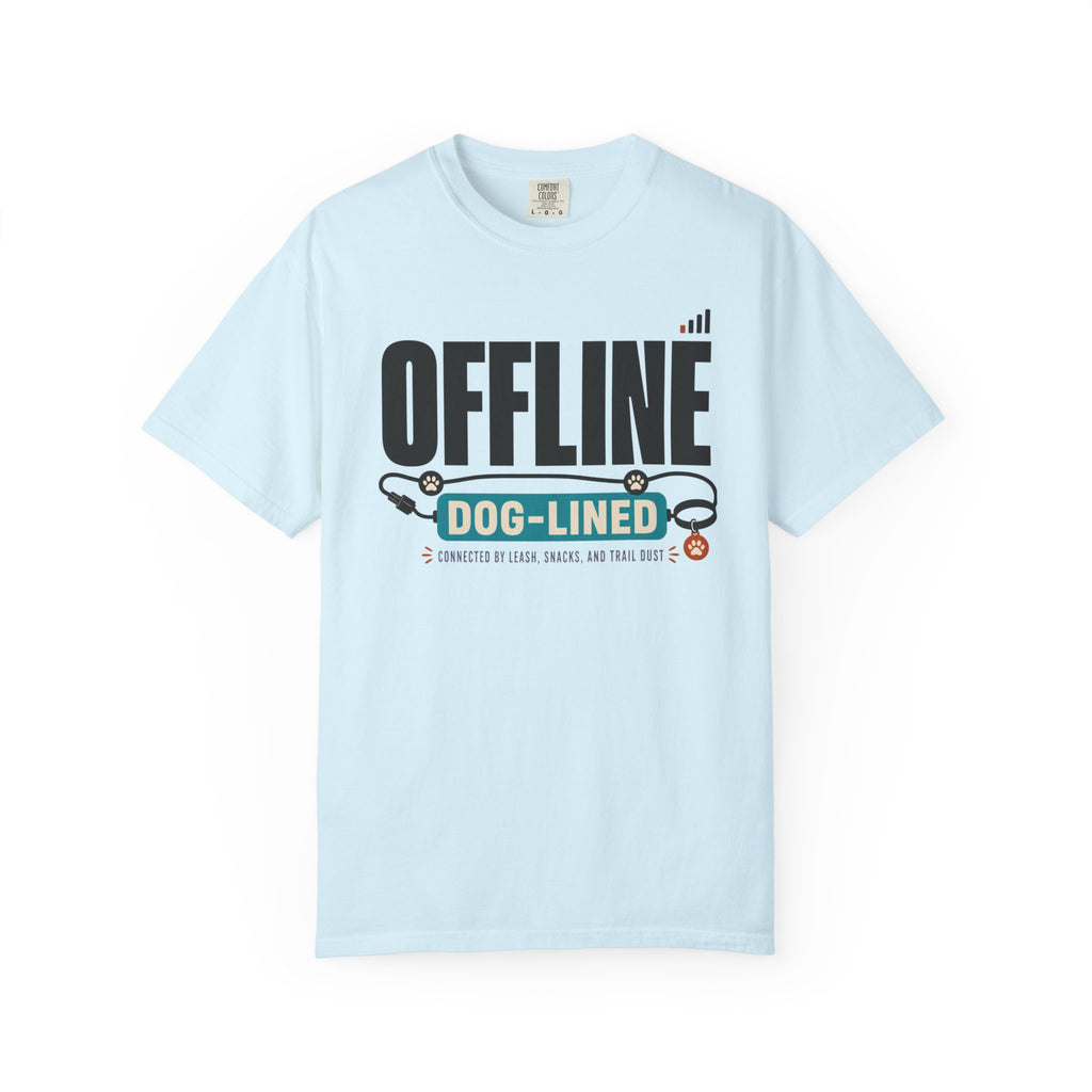 Offline But Dog Lined - T-Shirt