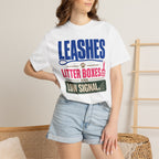 Leashes Litter Boxes And Low Signal - T-Shirt