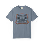 America Looks Better Through A Windshield - T-Shirt
