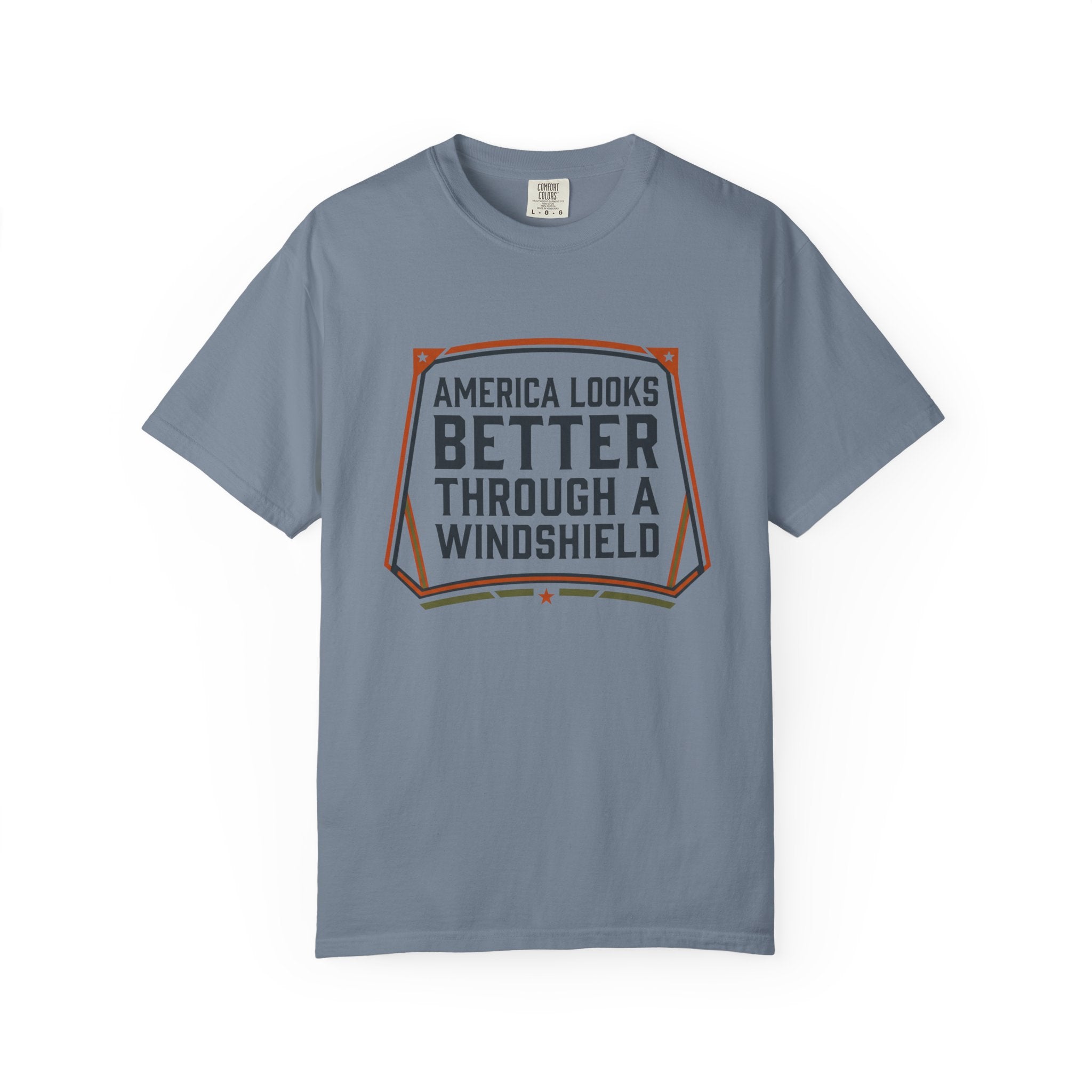 America Looks Better Through A Windshield - T-Shirt