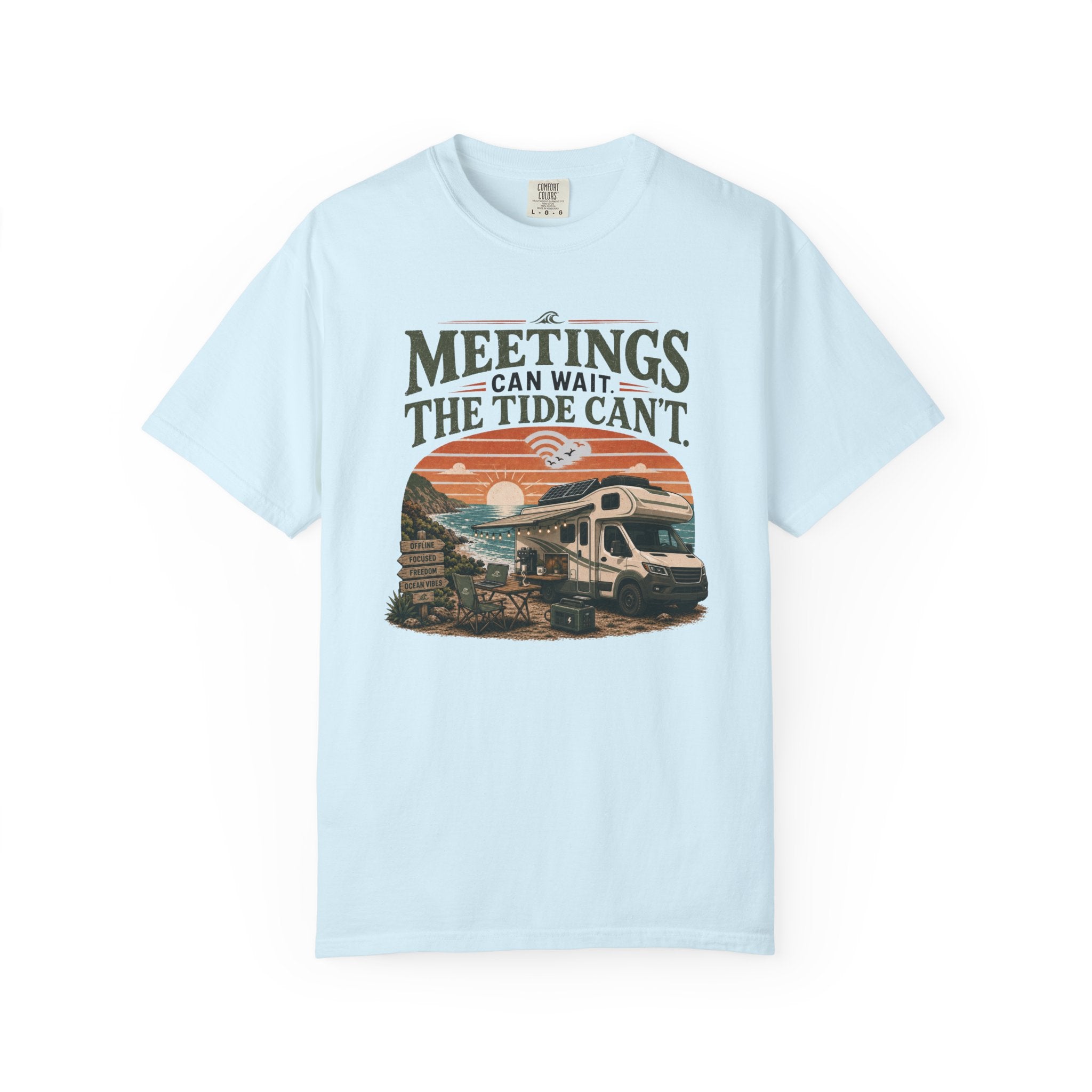 Meetings Can Wait The Tide Can't - T-Shirt