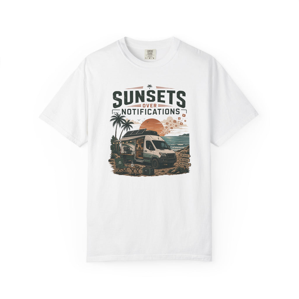 Sunsets Over Notifications - T-Shirt